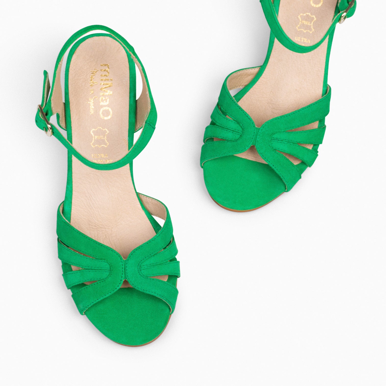MUSA – Sandalias de Tacón ancho VERDE - miMaO ®
