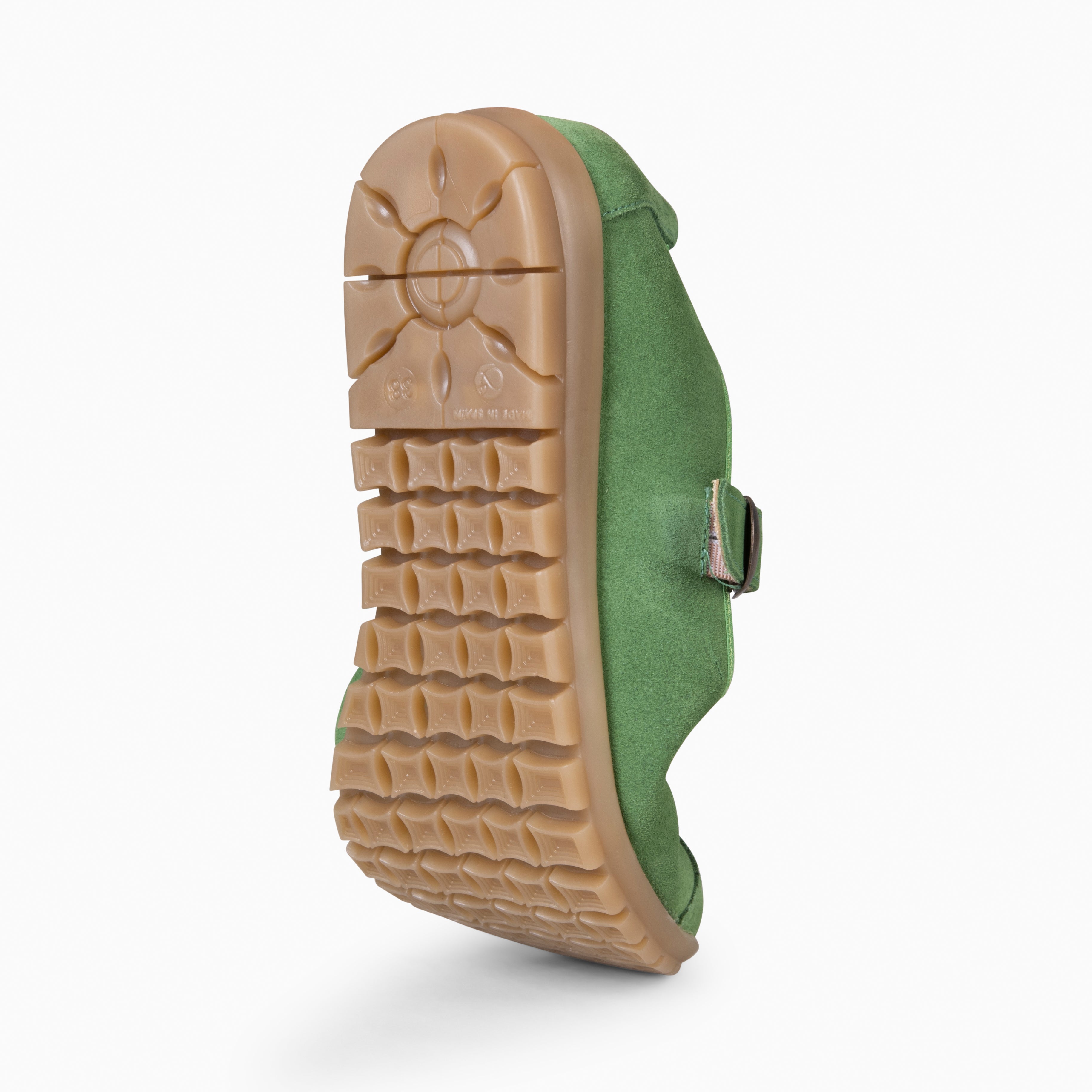 MICAELA - Merceditas de serraje VERDE - miMaO ®