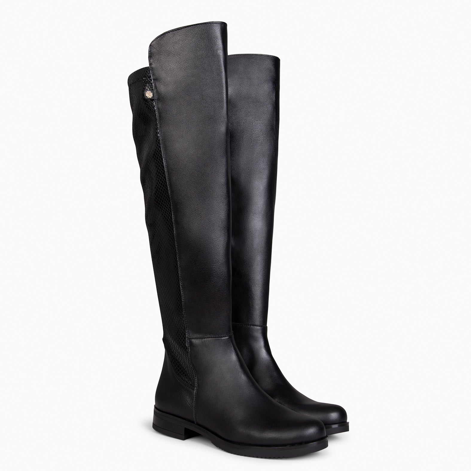 LIA - Bota alta de piel SERPIENTE - miMaO ®