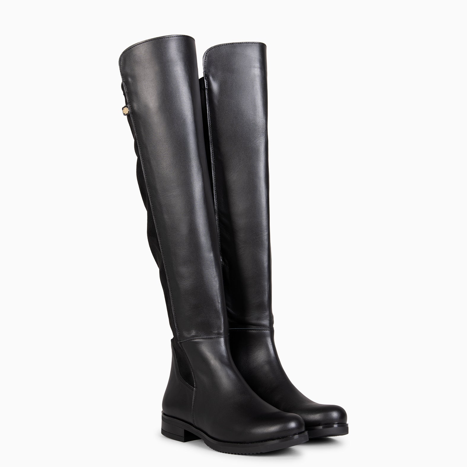 LIA - Bota alta de piel NEGRO - miMaO ®