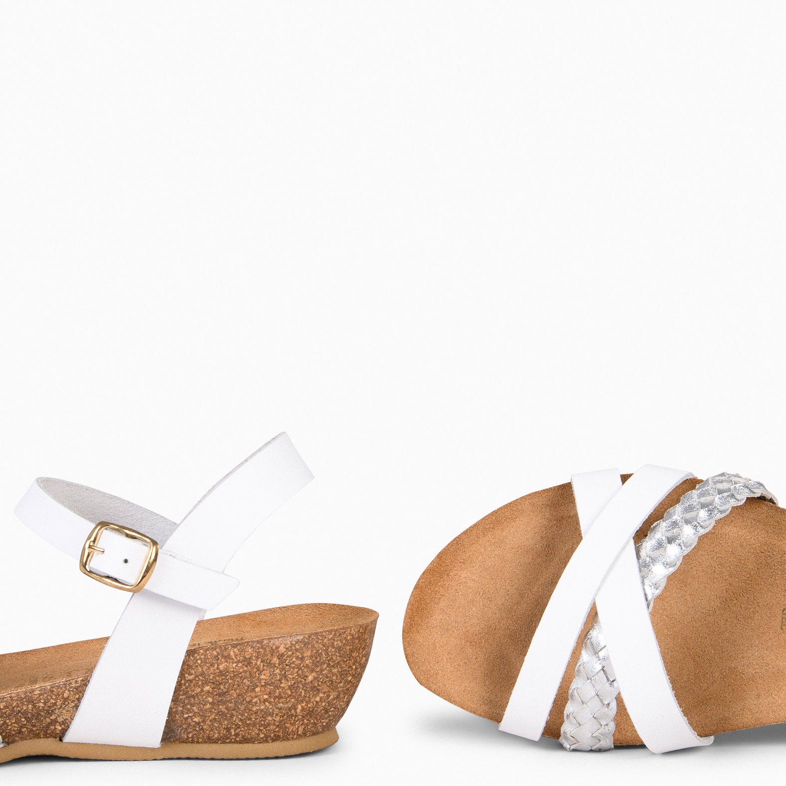 CALATEA - Sandalias BIO de mujer BLANCO
