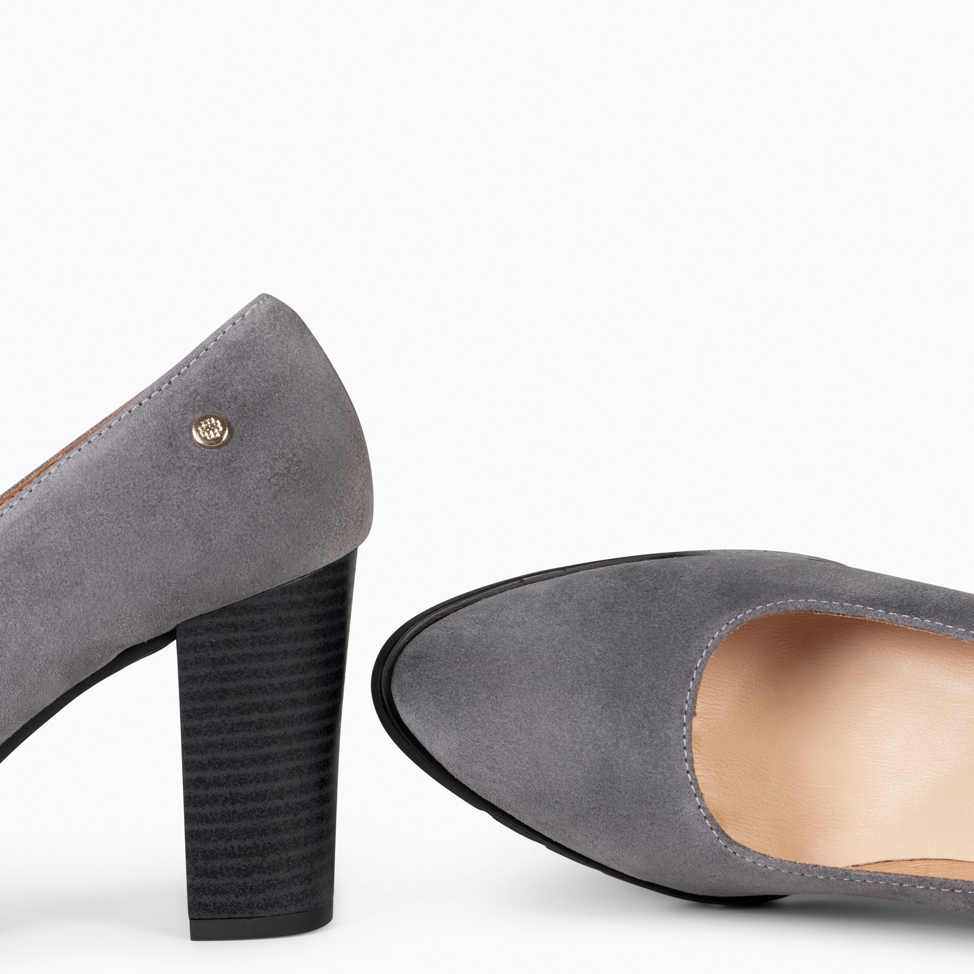 URBAN TREND - Salones casual de serraje GRIS - miMaO ®