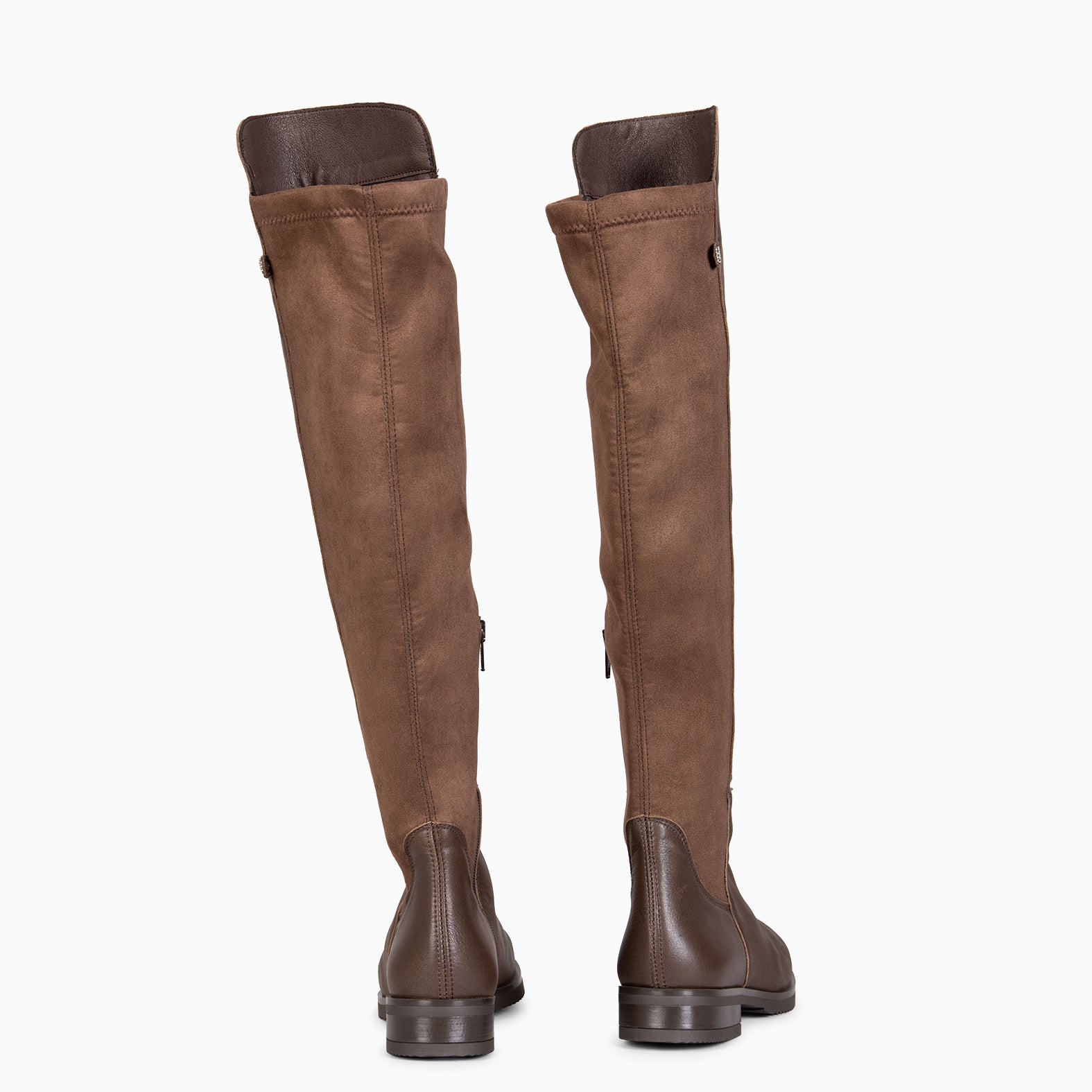 LIA - Bota alta de piel MARRON - miMaO ®
