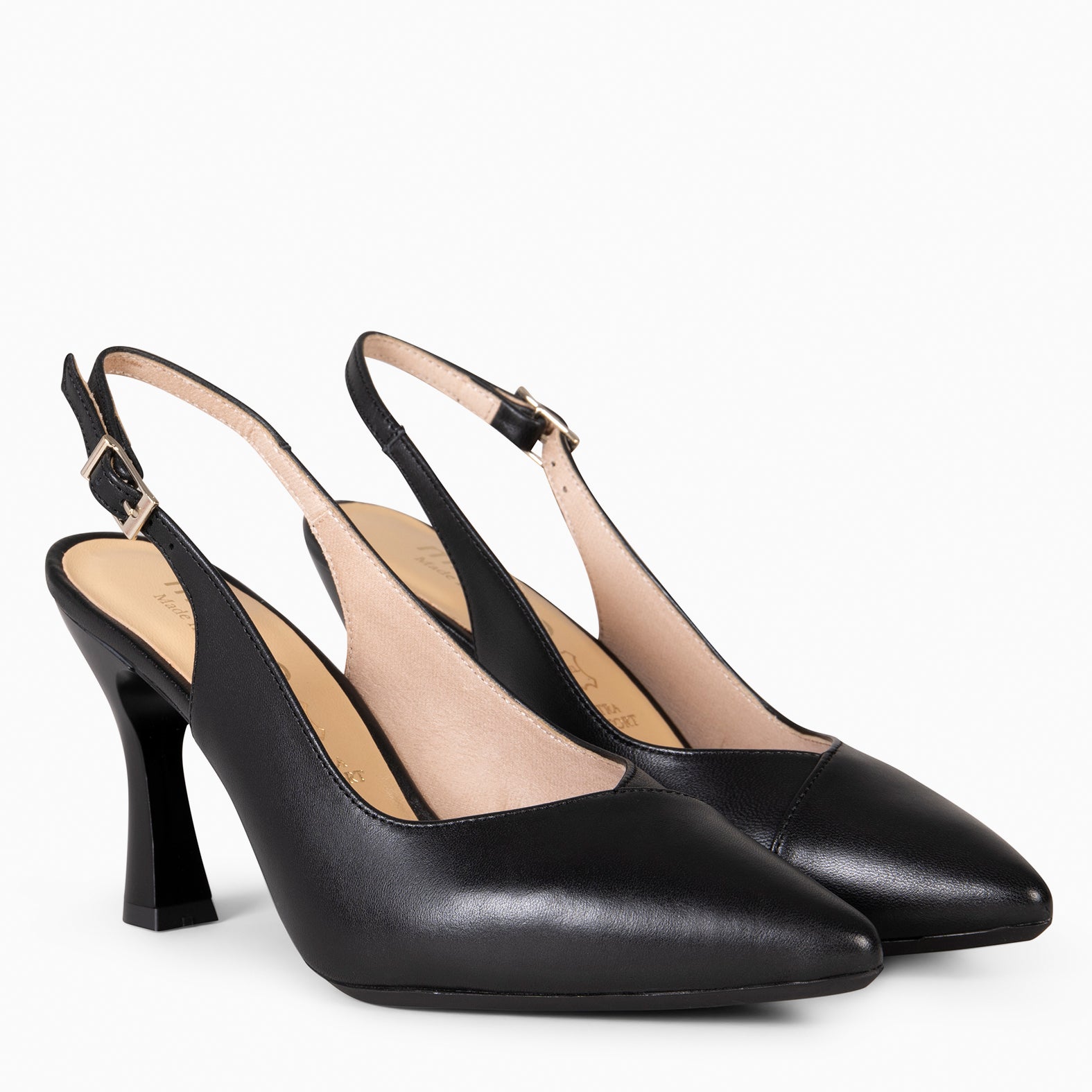 GLAM DESTALONADO - Zapatos de tacón destalonados de napa NEGRO - miMaO ®