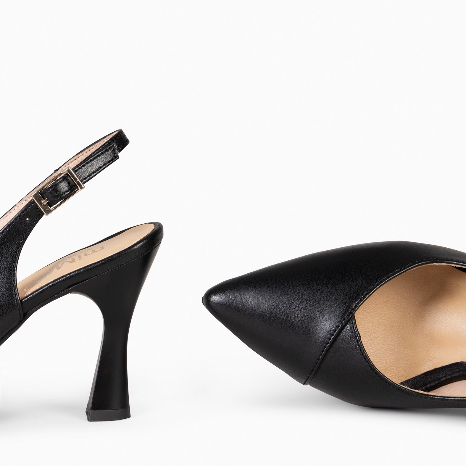 GLAM DESTALONADO - Zapatos de tacón destalonados de napa NEGRO - miMaO ®