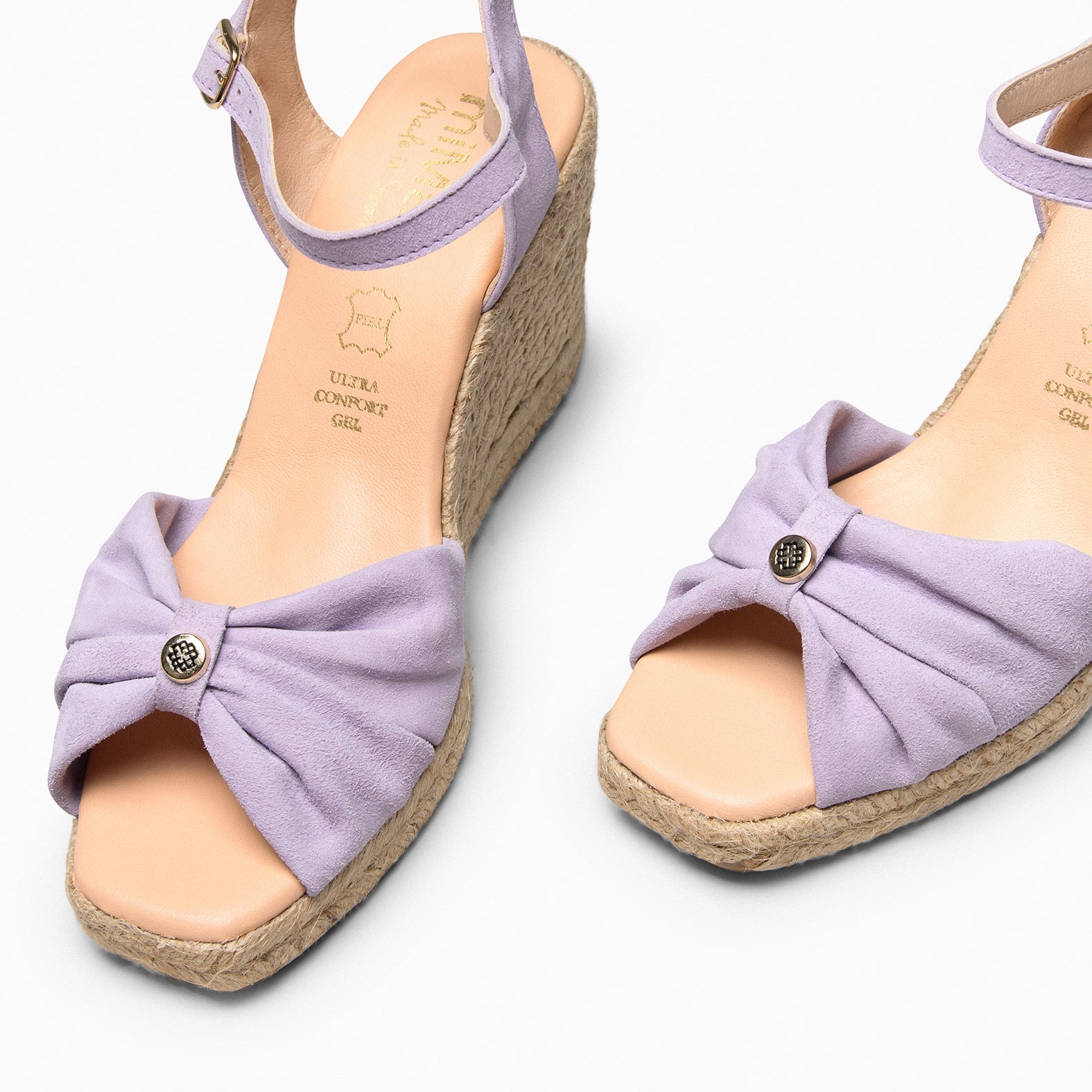 MIRASOL – Cuñas altas de esparto MALVA