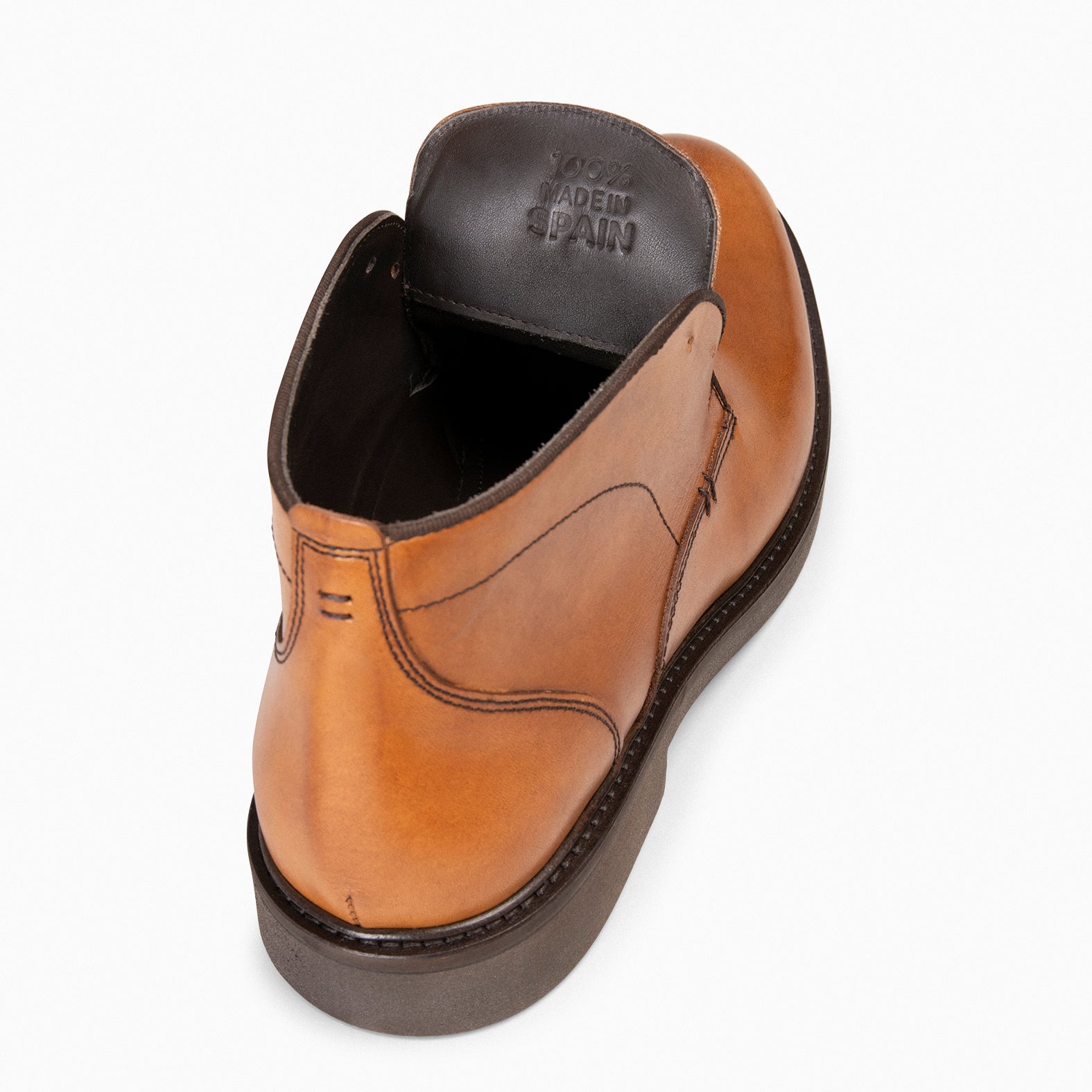 CERVANTES – Botín de hombre con cordones CAMEL - miMaO ®