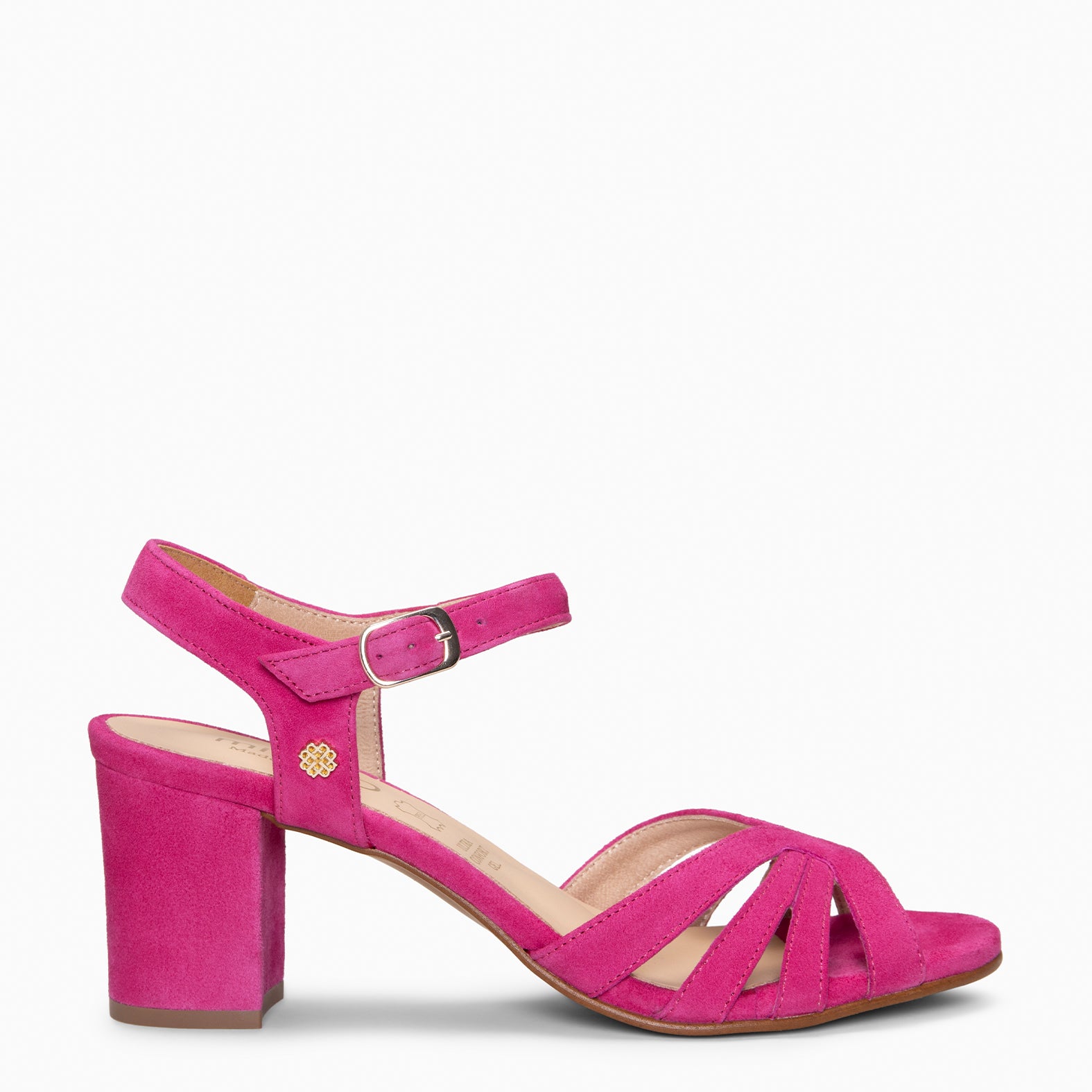 MUSA – Sandalias de Tacón ancho FUCSIA - miMaO ®