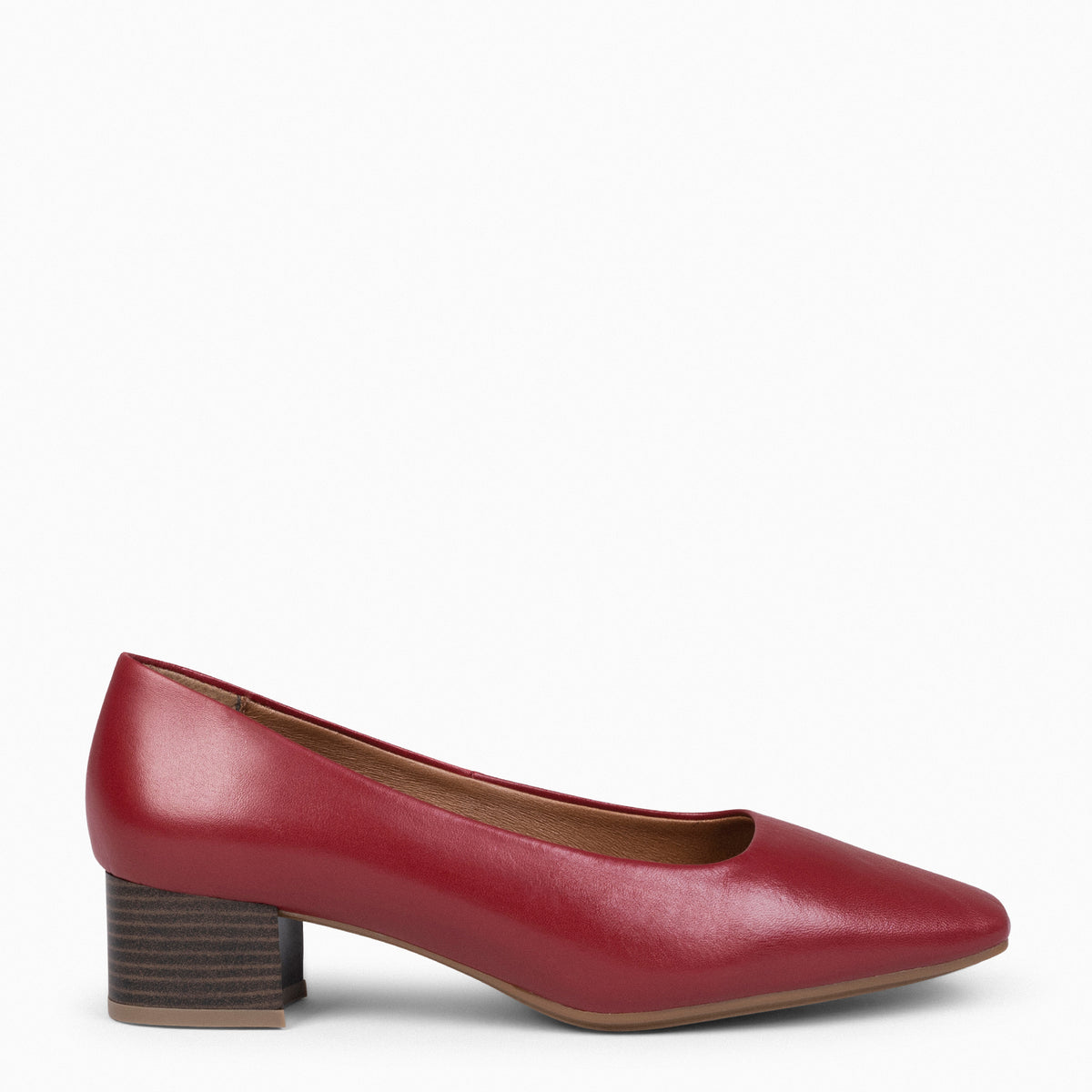 URBAN LADY - Zapatos de tacón bajo de napa GRANATE