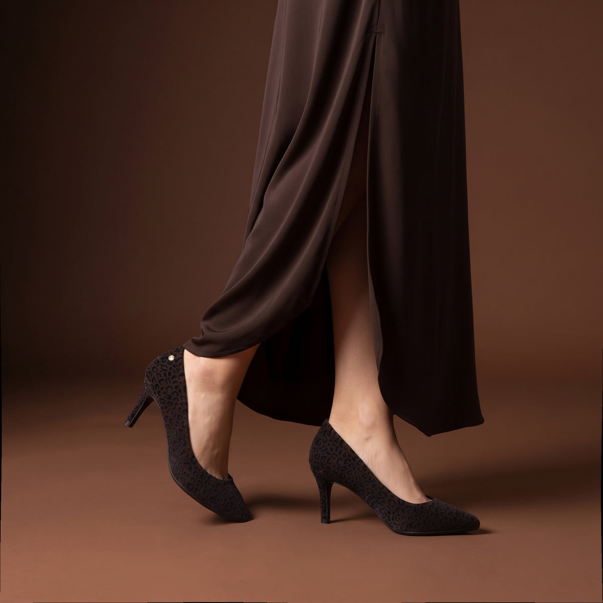 STILETTO - Zapatos de tacón de aguja LEOPARDO