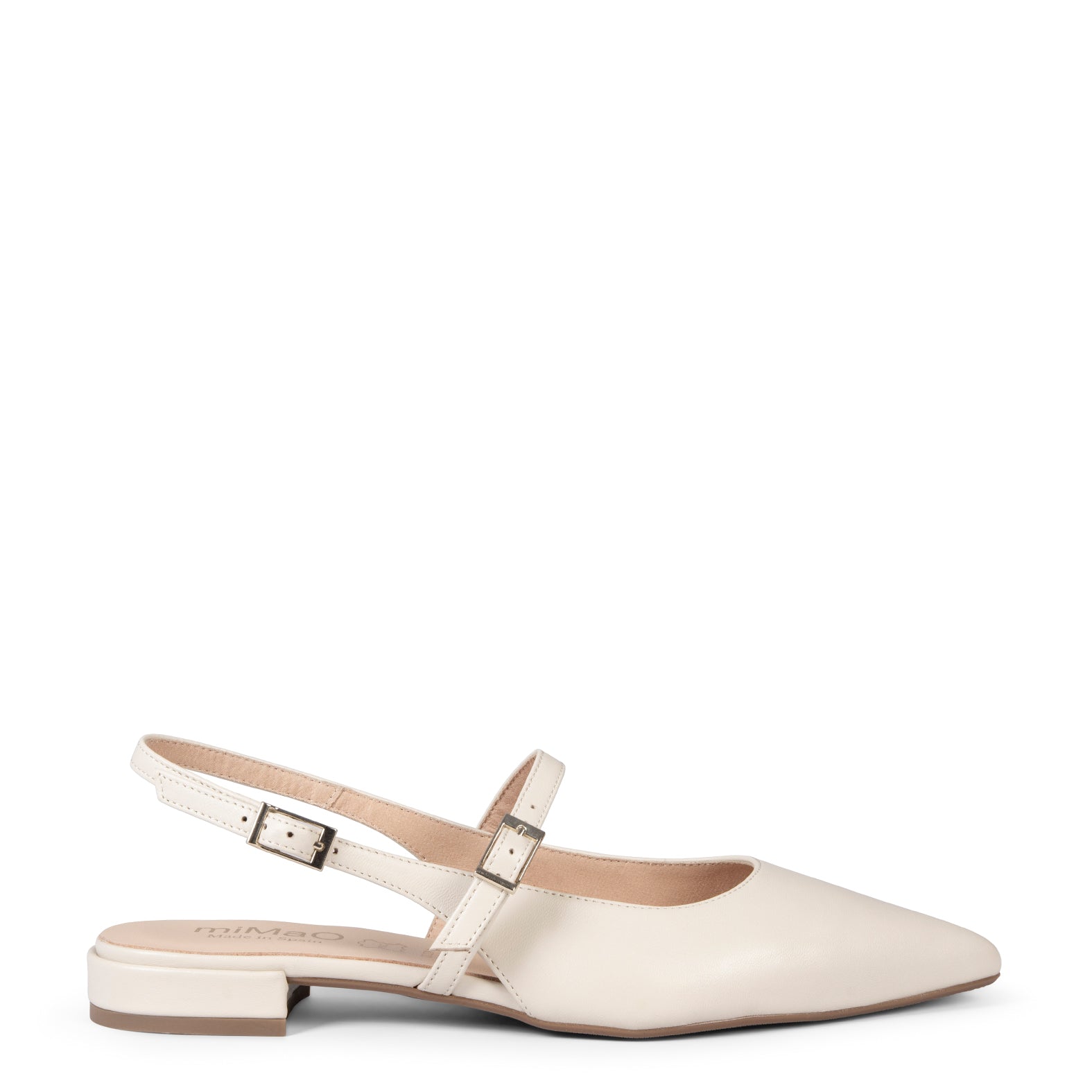 EVA - ZAPATOS ELEGANTES DESTALONADOS HUESO - miMaO ®