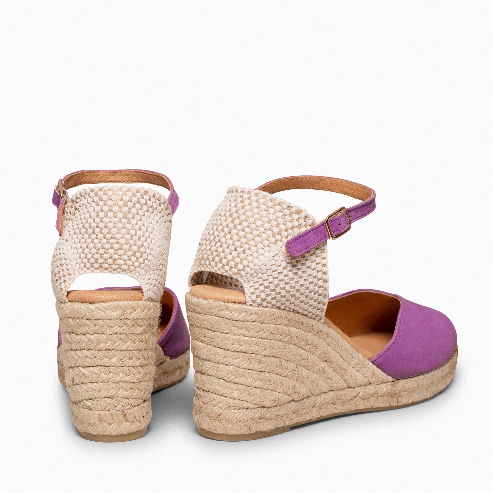 NERJA – Cuñas altas de esparto MORADO - miMaO ®