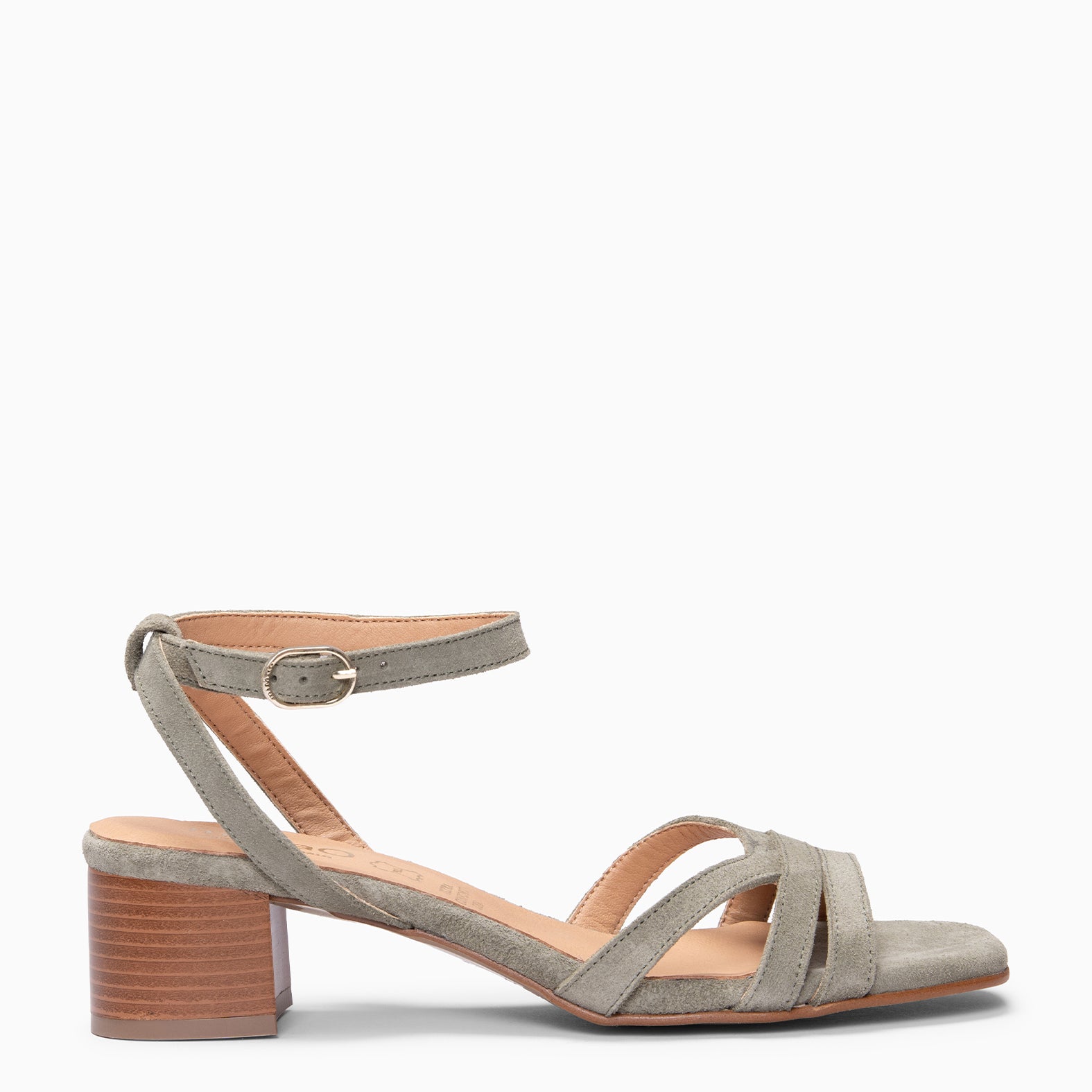 INDA - Sandalia de tacón KAKI