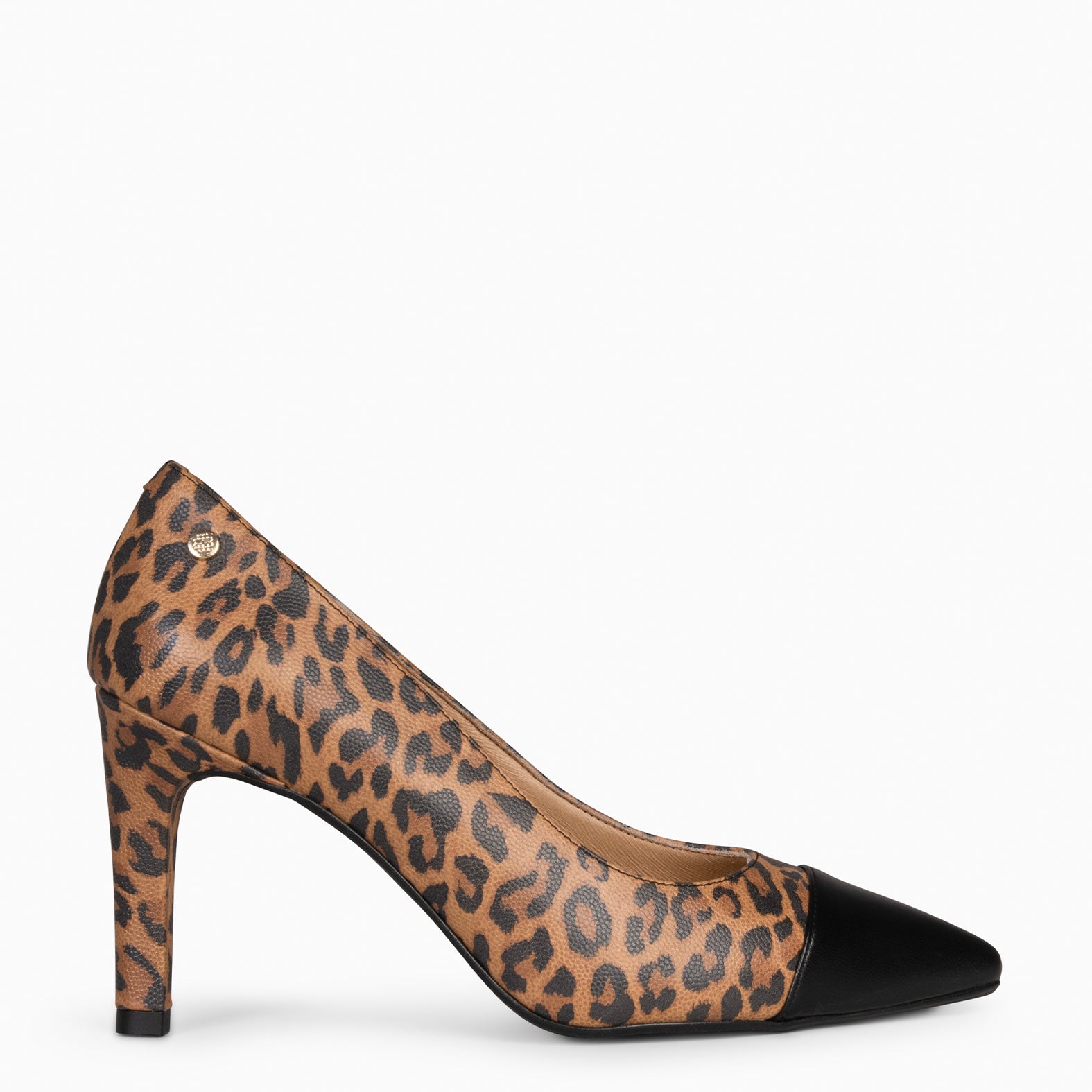 LILLY – Zapato de tacón alto y puntera LEOPARDO - miMaO ®