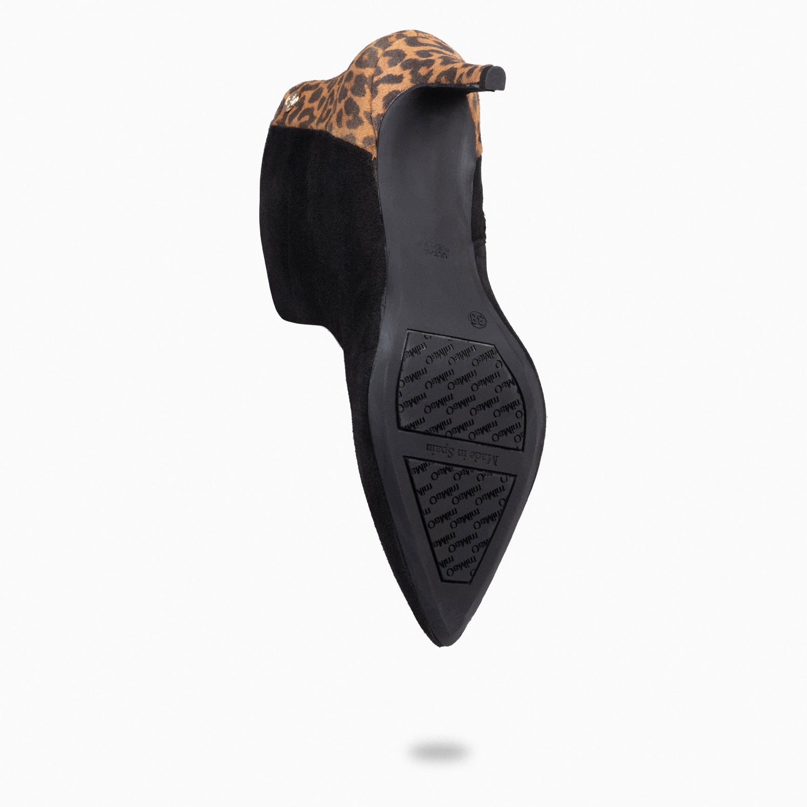 NUIT - Botín con tacón fino NEGRO LEOPARDO