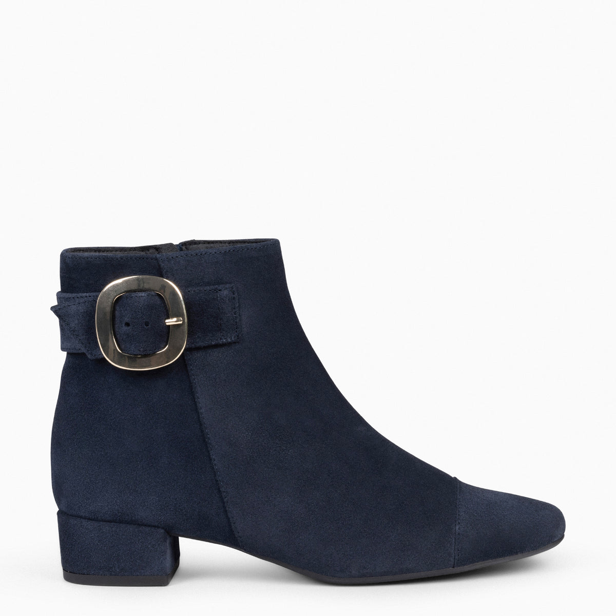 NAPLES - NAVY Women booties with buckle