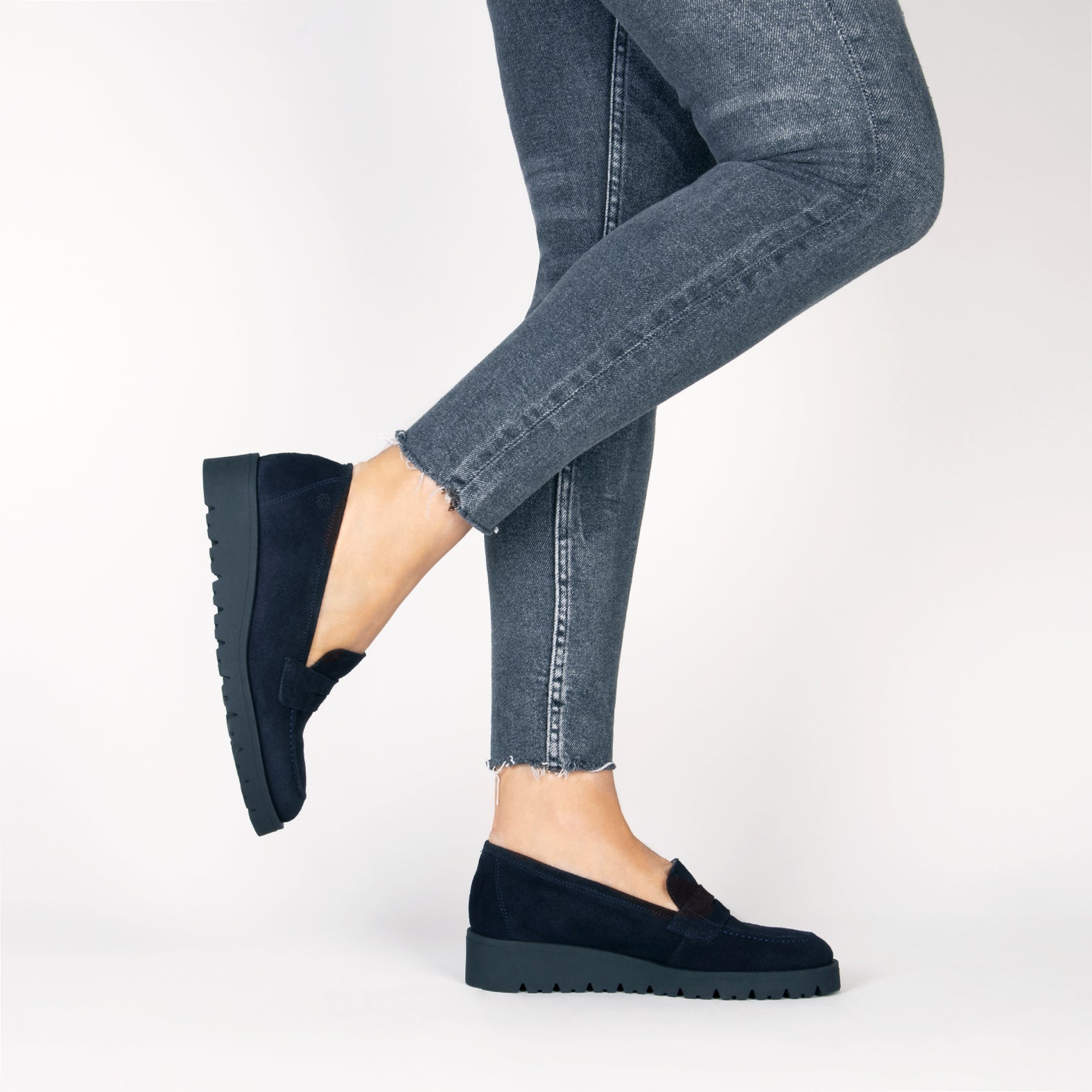DAFNE - Mocasín con cuña MARINO - miMaO ®