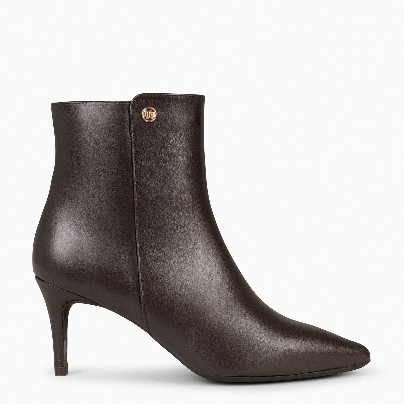 NIGHT – BROWN Elegant nappa booties