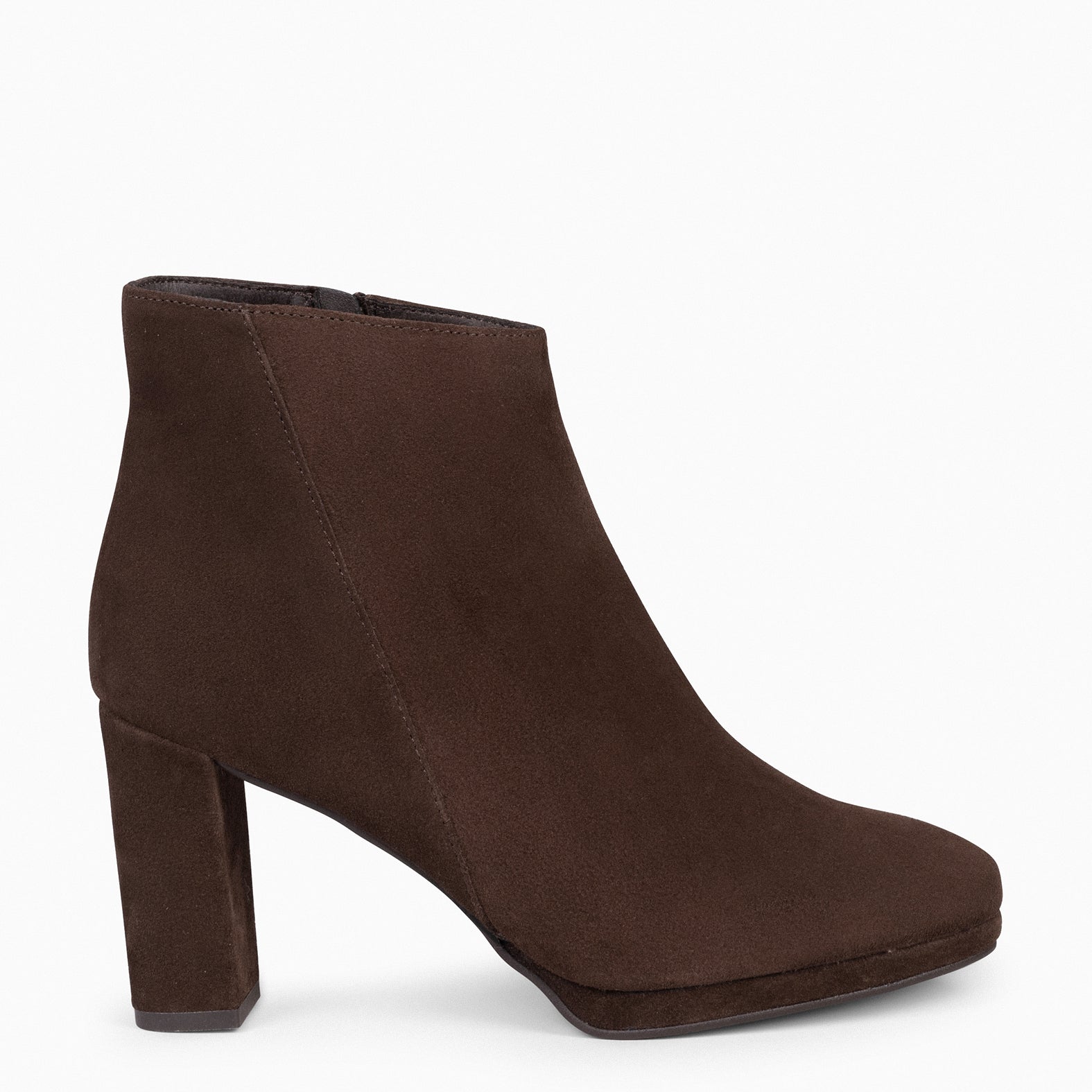 WITTEN - BROWN booties with platform