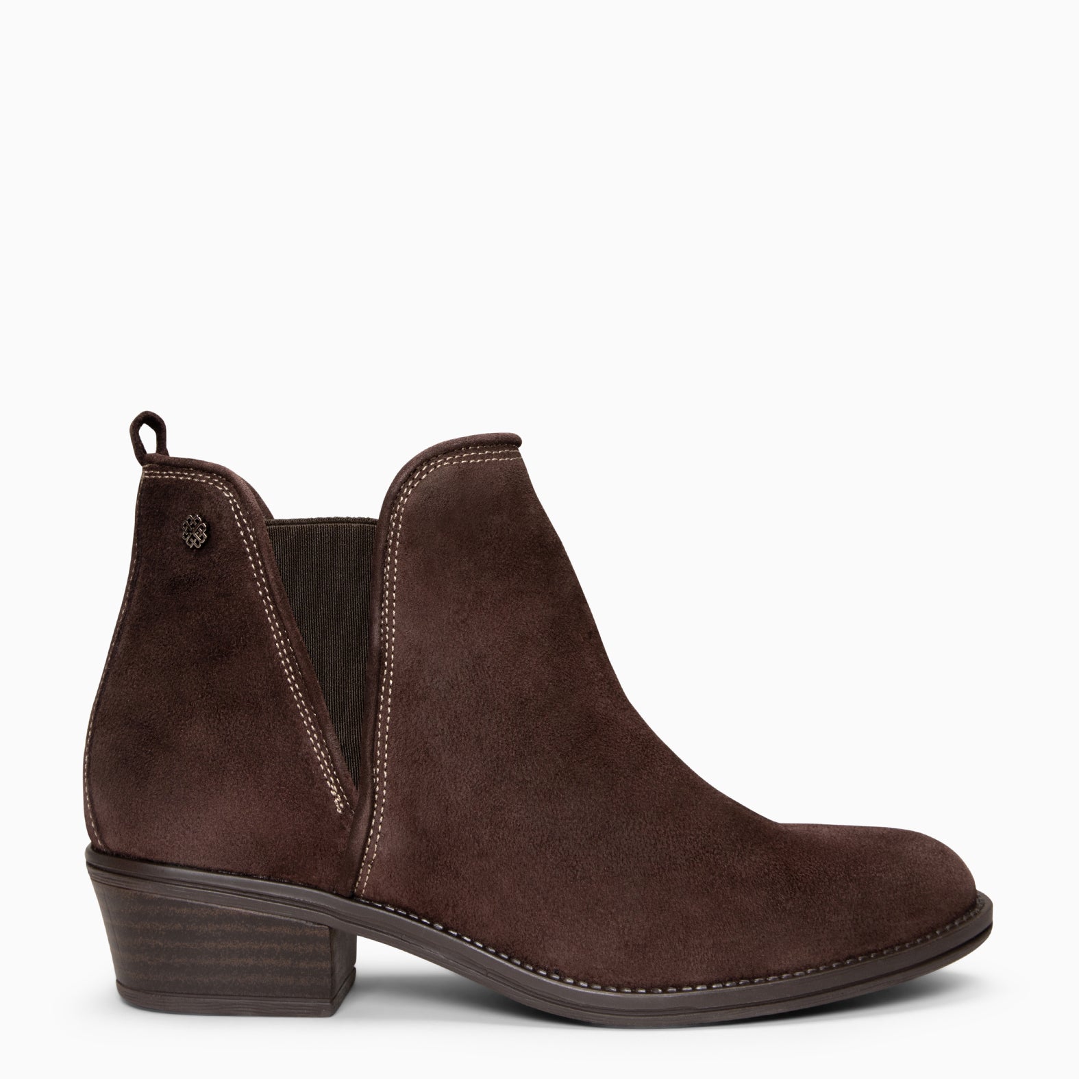 VIANA - Botín bajo con elástico MARRON - miMaO ®