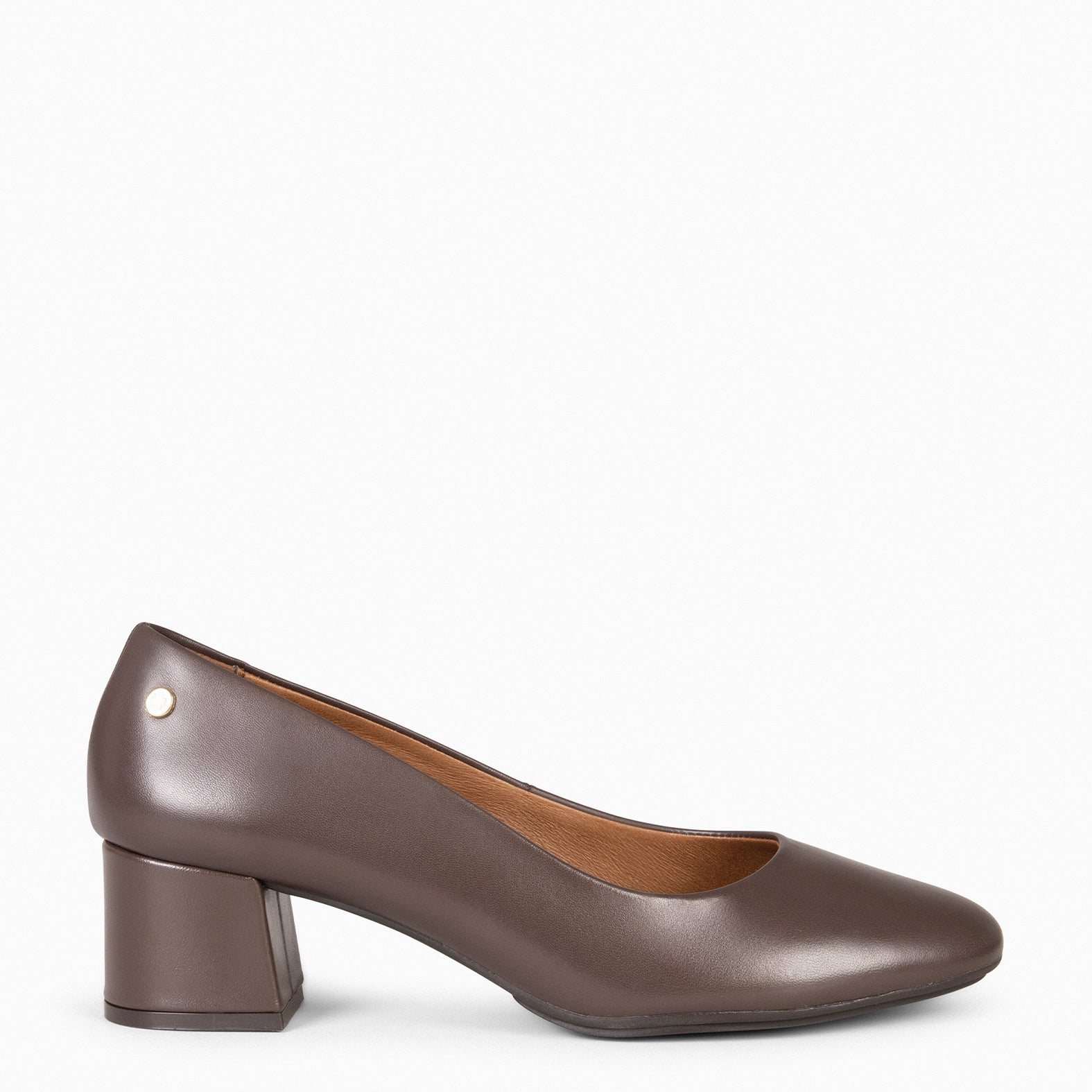 URBAN REDONDO SALÓN - Zapatos de tacón bajo de napa en MARRON - miMaO ®