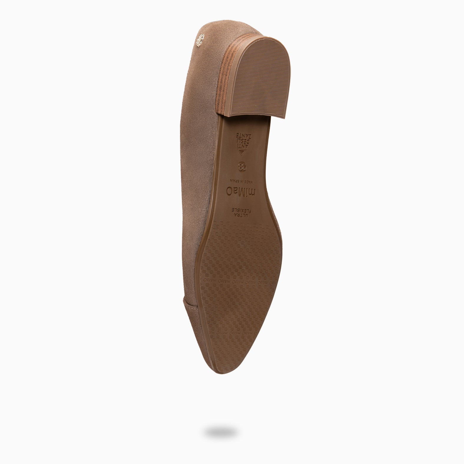 MARIE - Zapatos de tacón Bajo de punta fina MARRON - miMaO ®