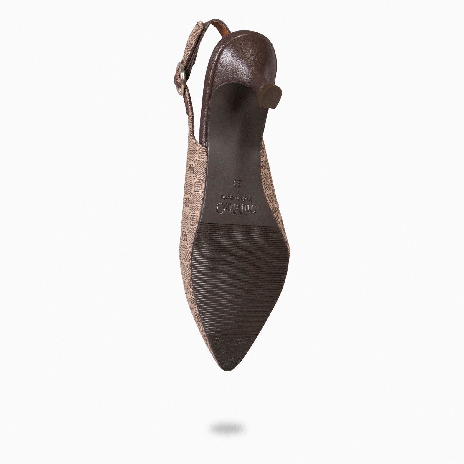 ANGIE - Zapatos de tacón destalonado MARRON - miMaO ®