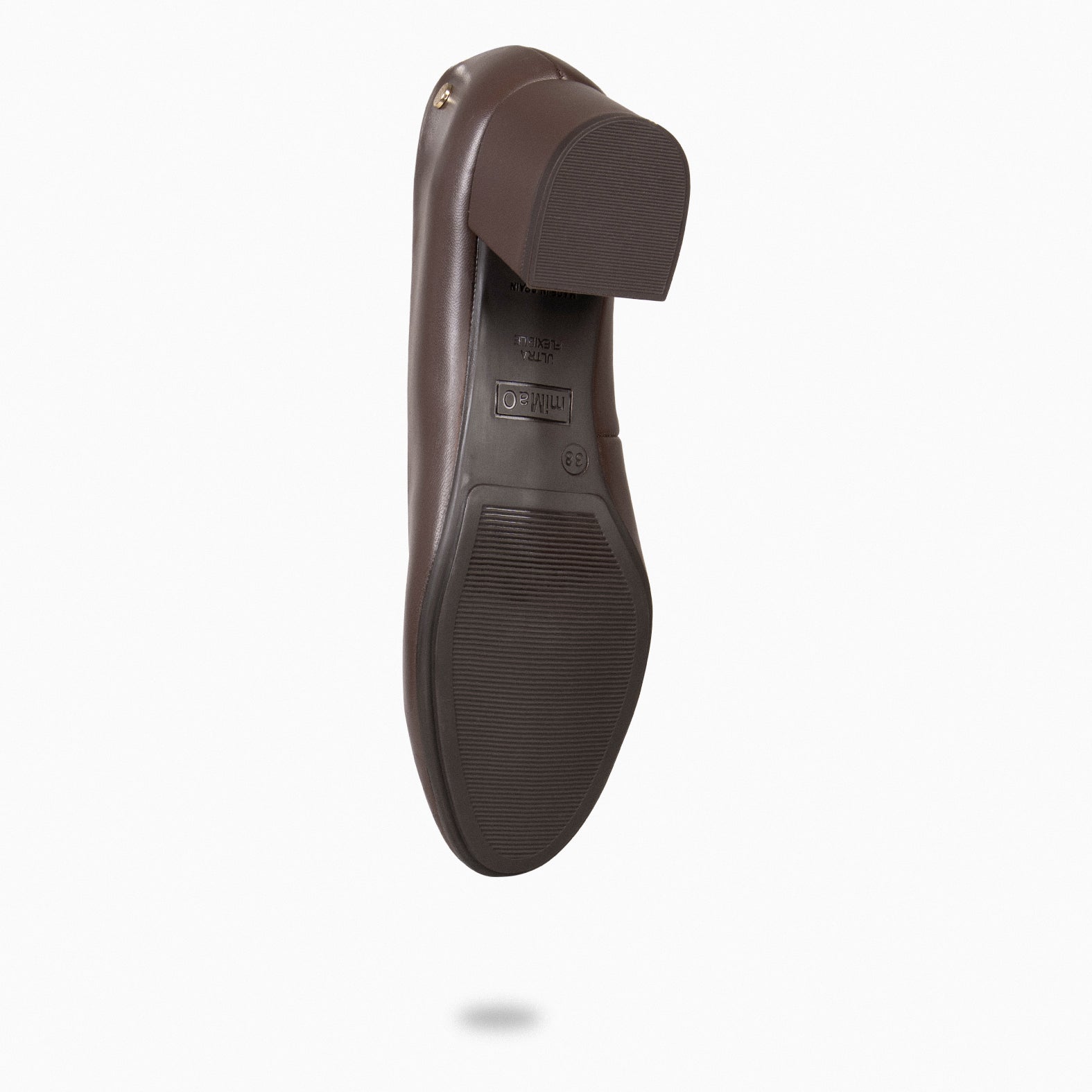 URBAN REDONDO SALÓN - Zapatos de tacón bajo de napa en MARRON - miMaO ®