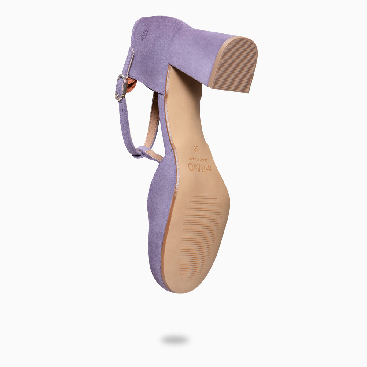 AZUCENA - Zapato baresoft con tacón MORADO