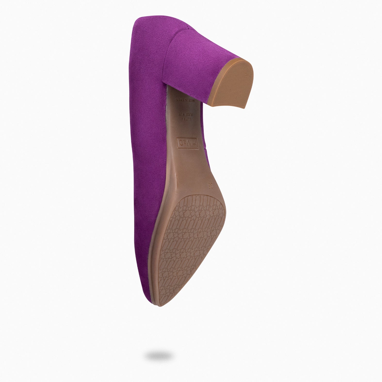 URBAN S - Zapatos de tacón medio de ante en VIOLETA - miMaO ®