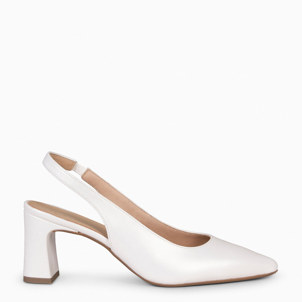 MIRIAM - Zapato de novia destalonado NÁCAR
