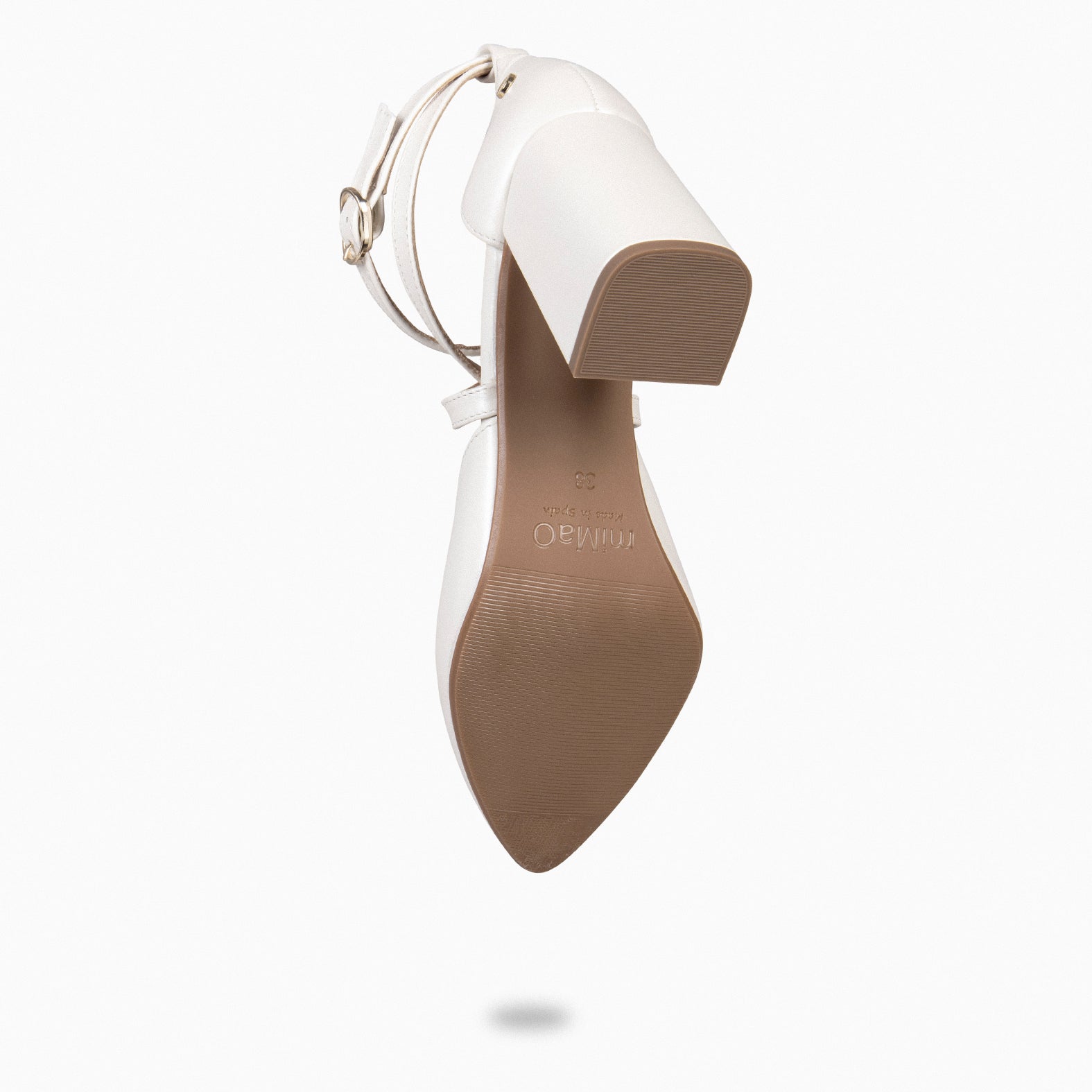 ARIEL - Zapato de tacón ancho NACAR - miMaO ®