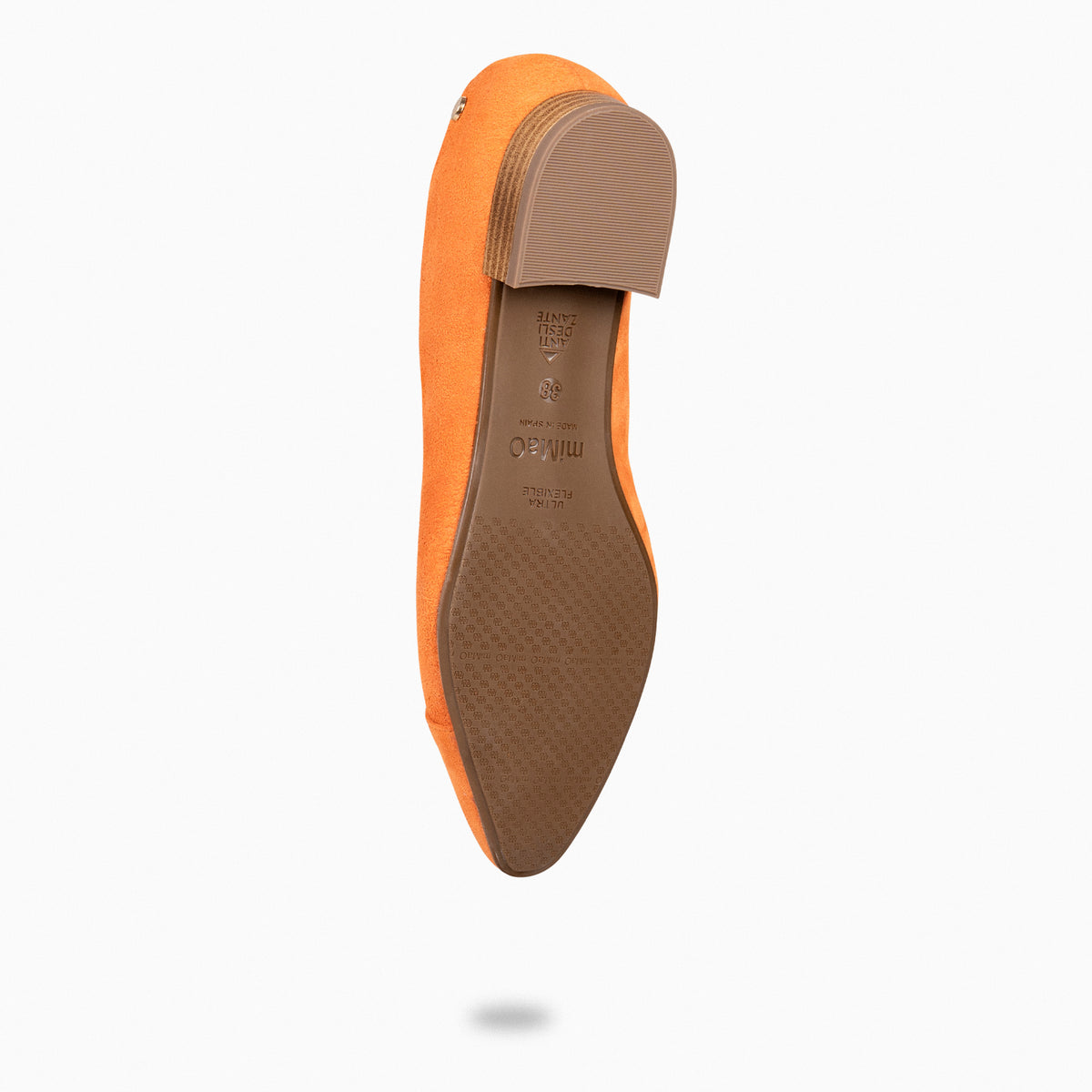 MARIE - Zapatos de tacón Bajo de punta fina NARANJA