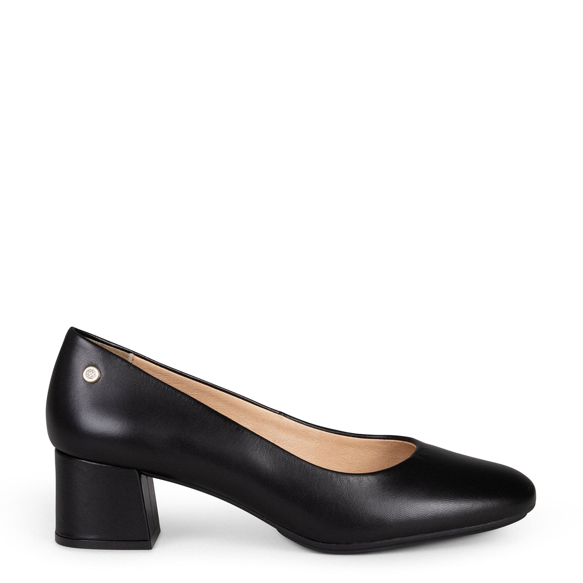 URBAN REDONDO SALÓN – Zapatos de tacón bajo de napa NEGRO