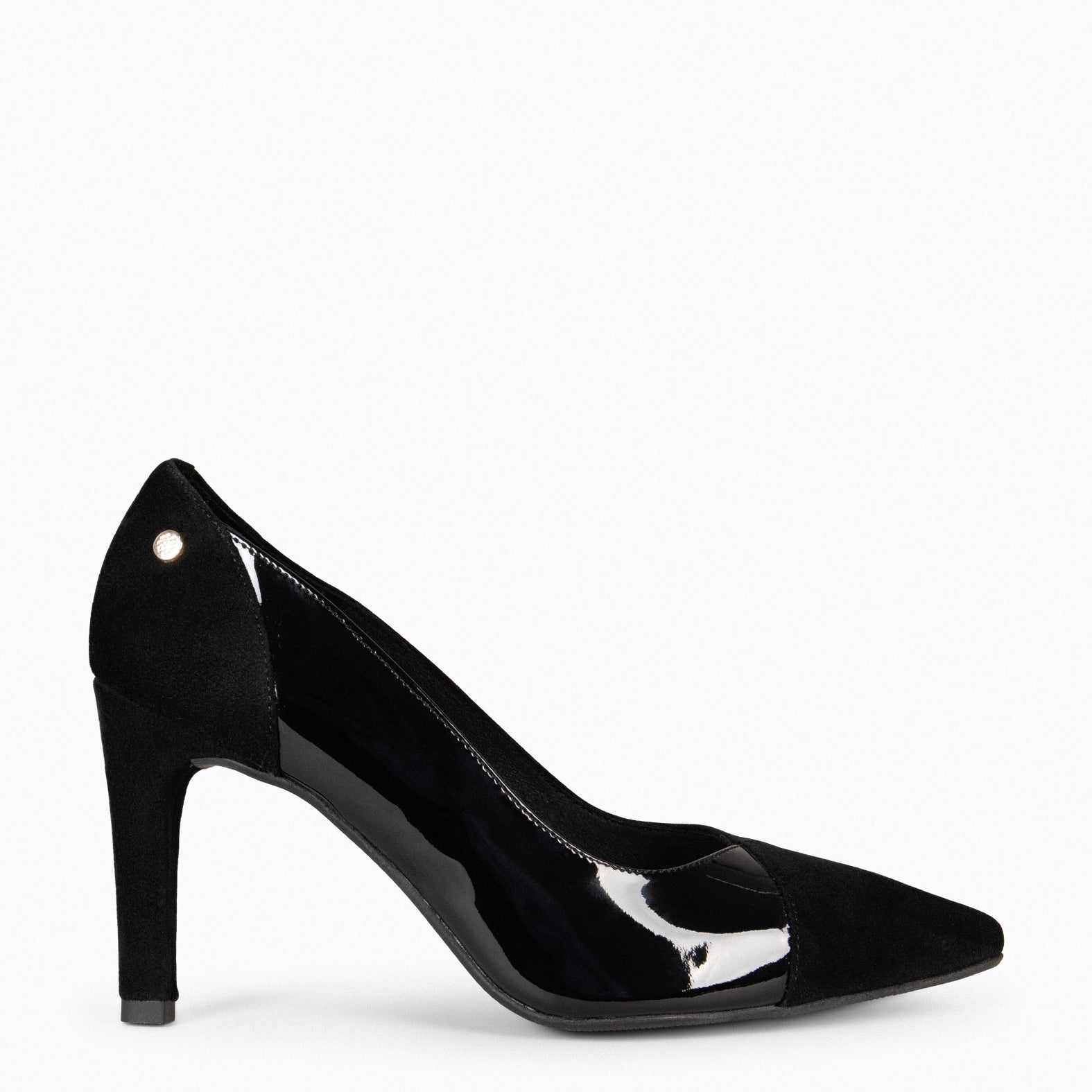 GLAM NIGHT – BLACK HIGH HEEL WITH PATENT LEATHER