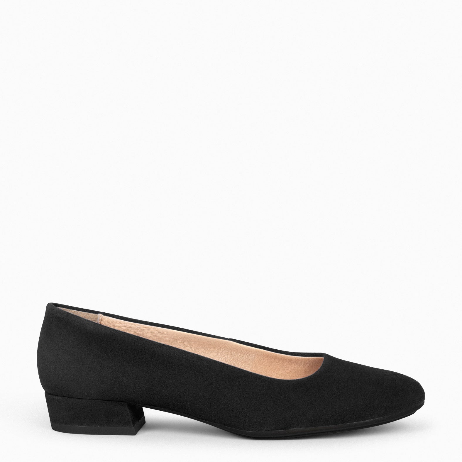 URBAN XS - Zapatos de tacón bajo de ante NEGRO - miMaO ®