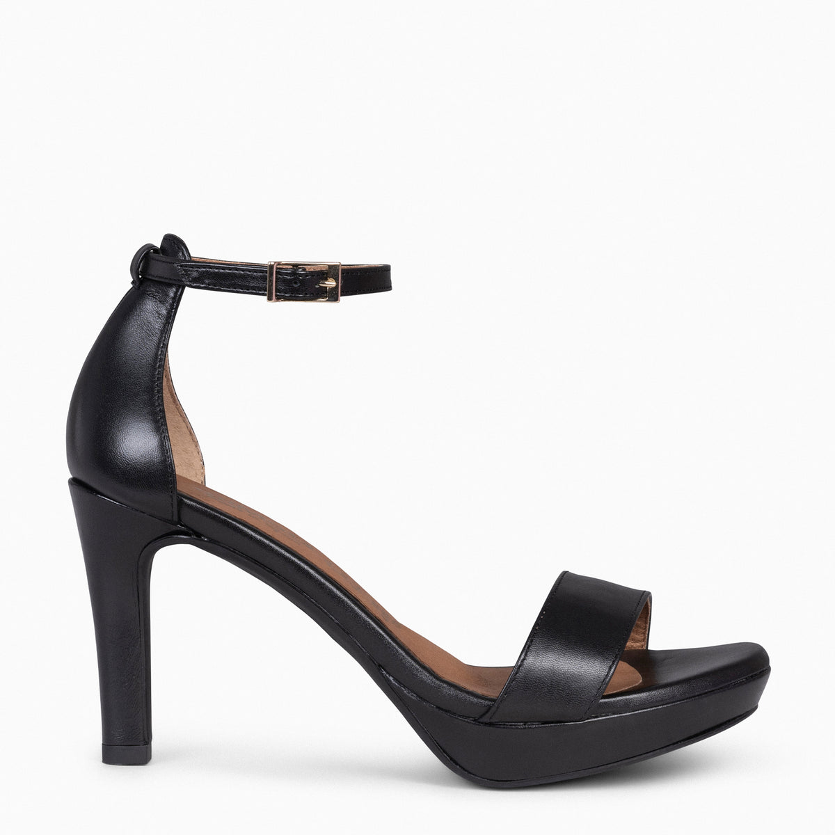FIESTA – Sandalias de tacón alto y plataforma NEGRO