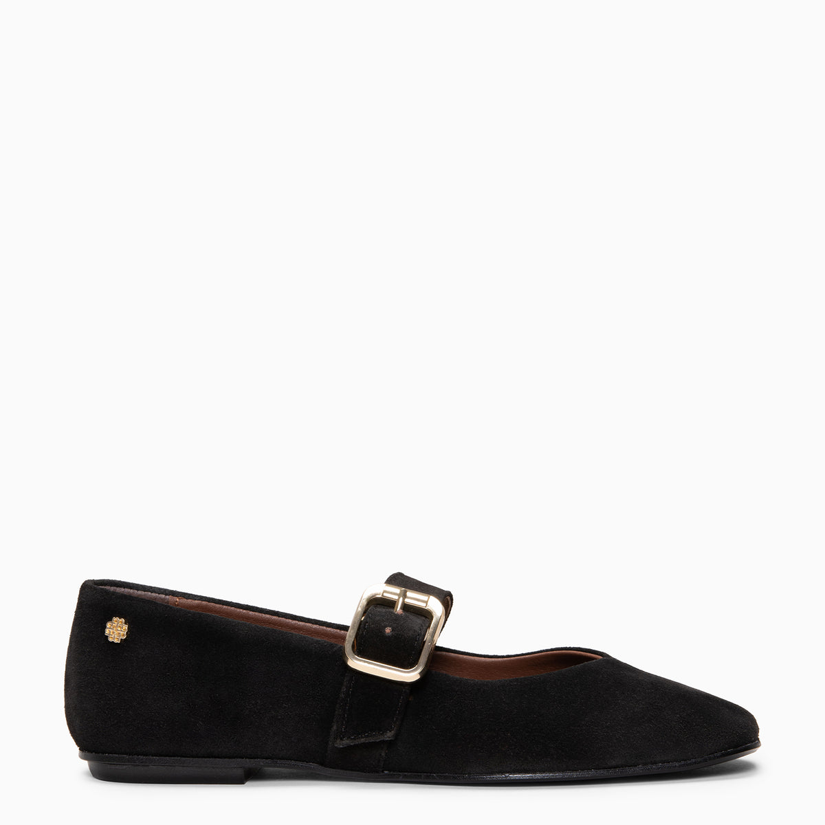 FRANCISCA - BLACK Leather Mary Jane with adjustable strap