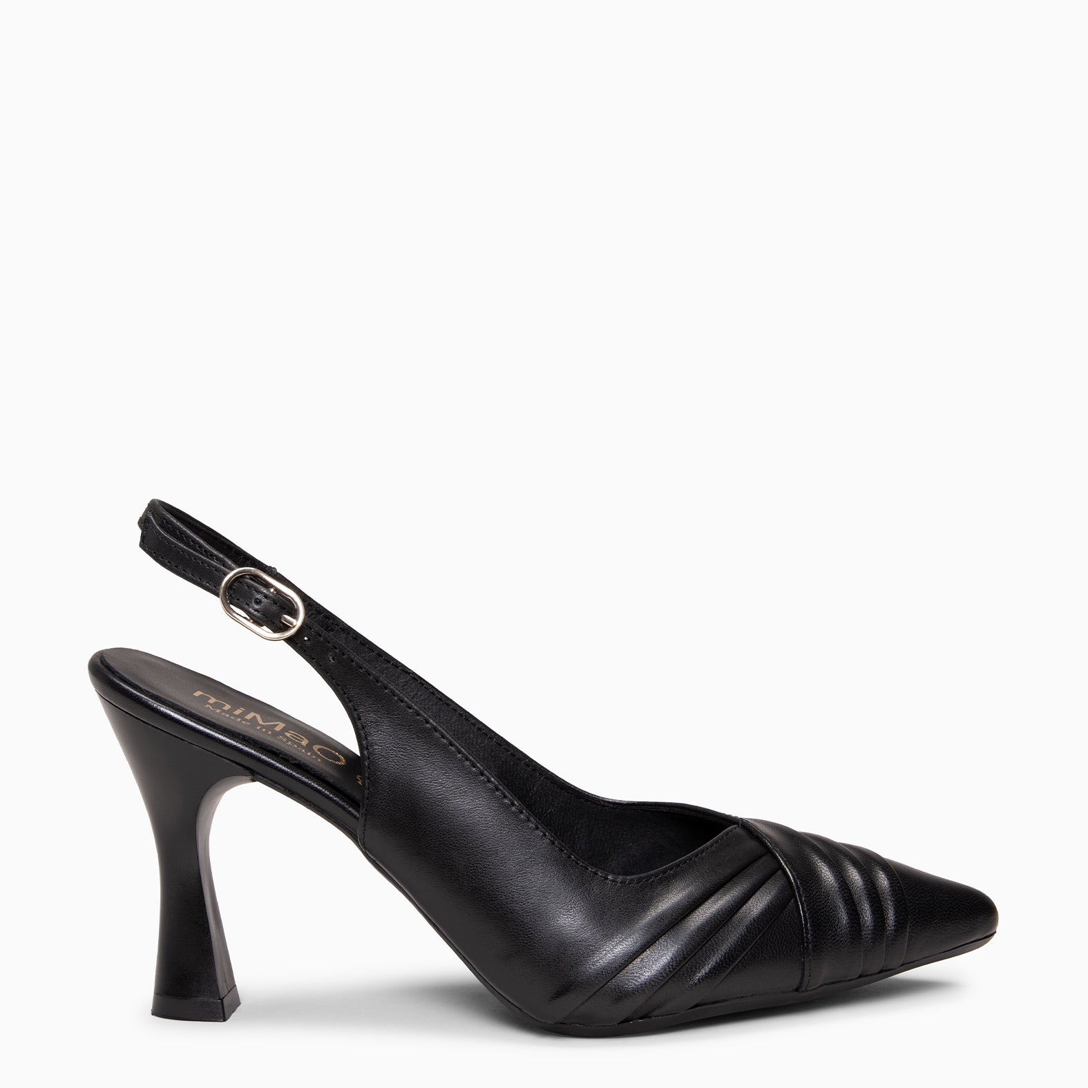 CARLA - Zapato de tacón alto destalonado NEGRO - miMaO ®