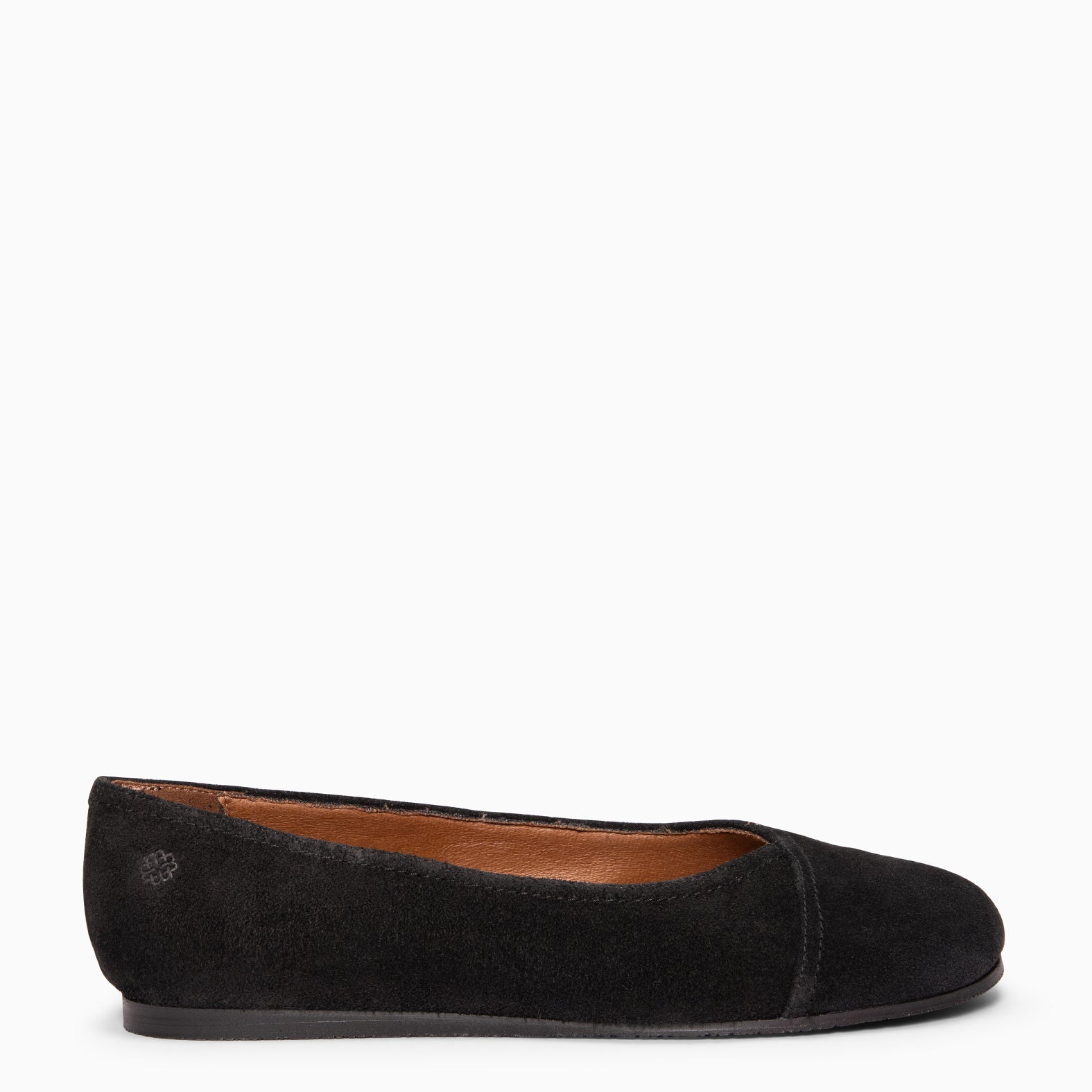 PLUMA - Bailarina baresoft de serraje en NEGRO - miMaO ®