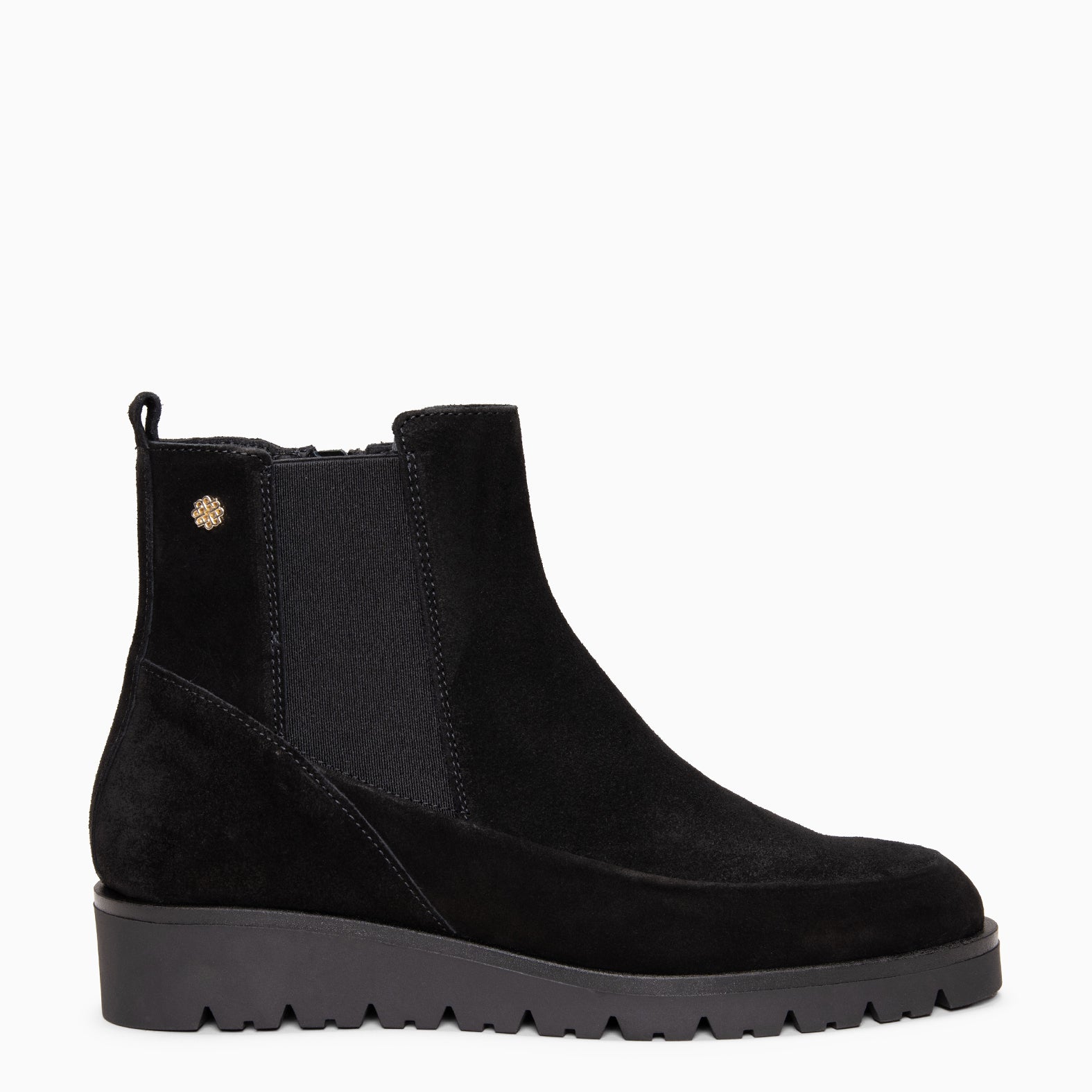 BRISTOL - Botines de ante con cuña NEGRO - miMaO ®