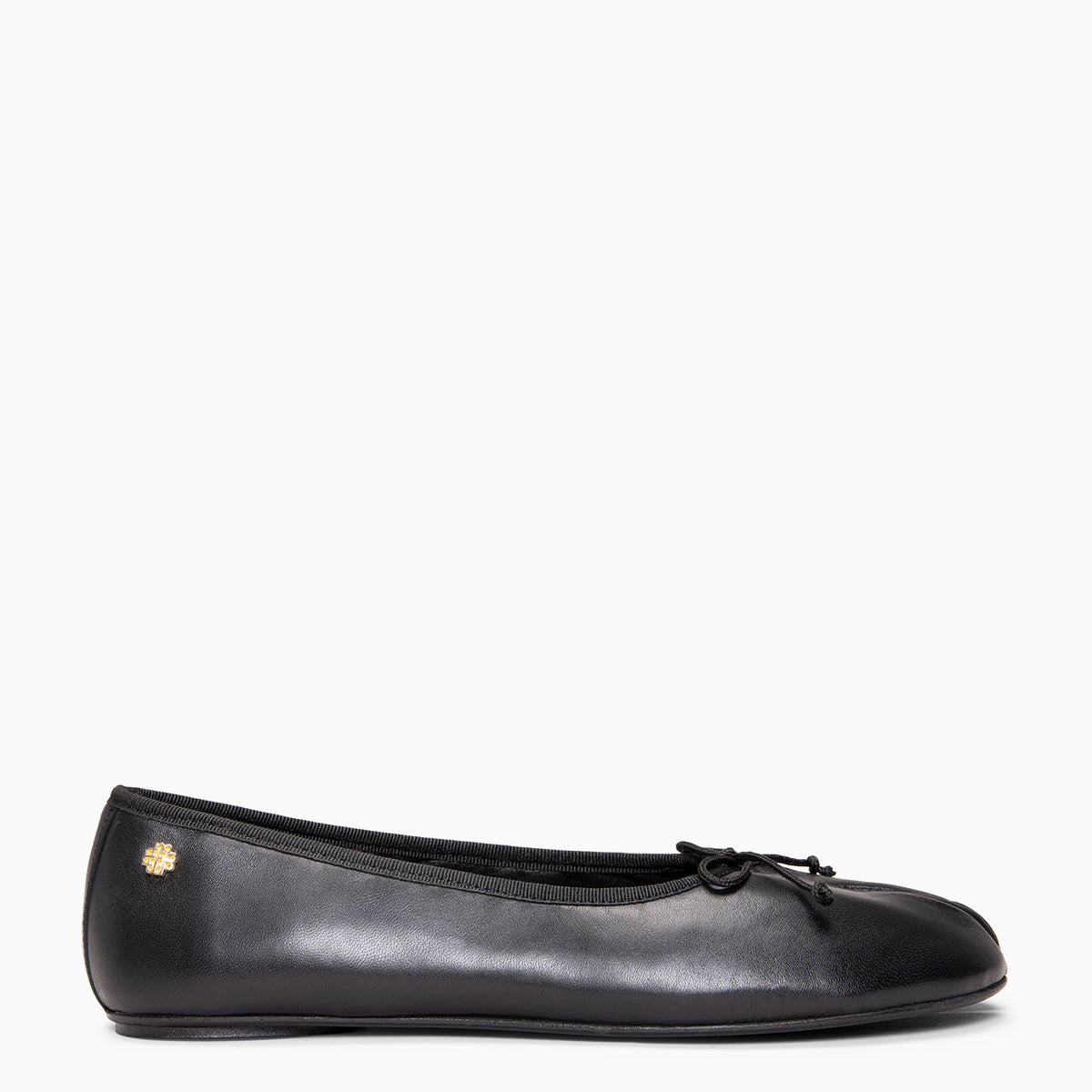 AMAYA - BLACK Tabi leather ballerinas