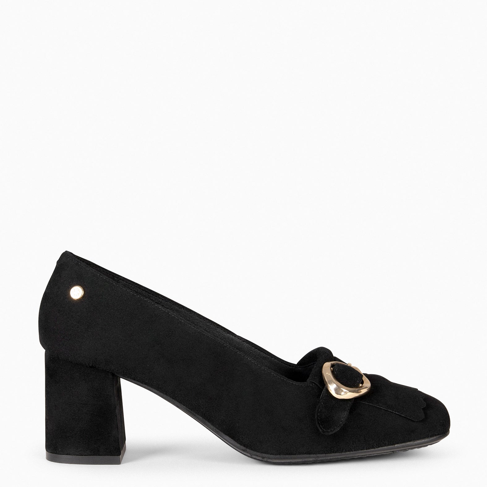 SISSI – Mocasines de tacón ancho NEGRO - miMaO ®