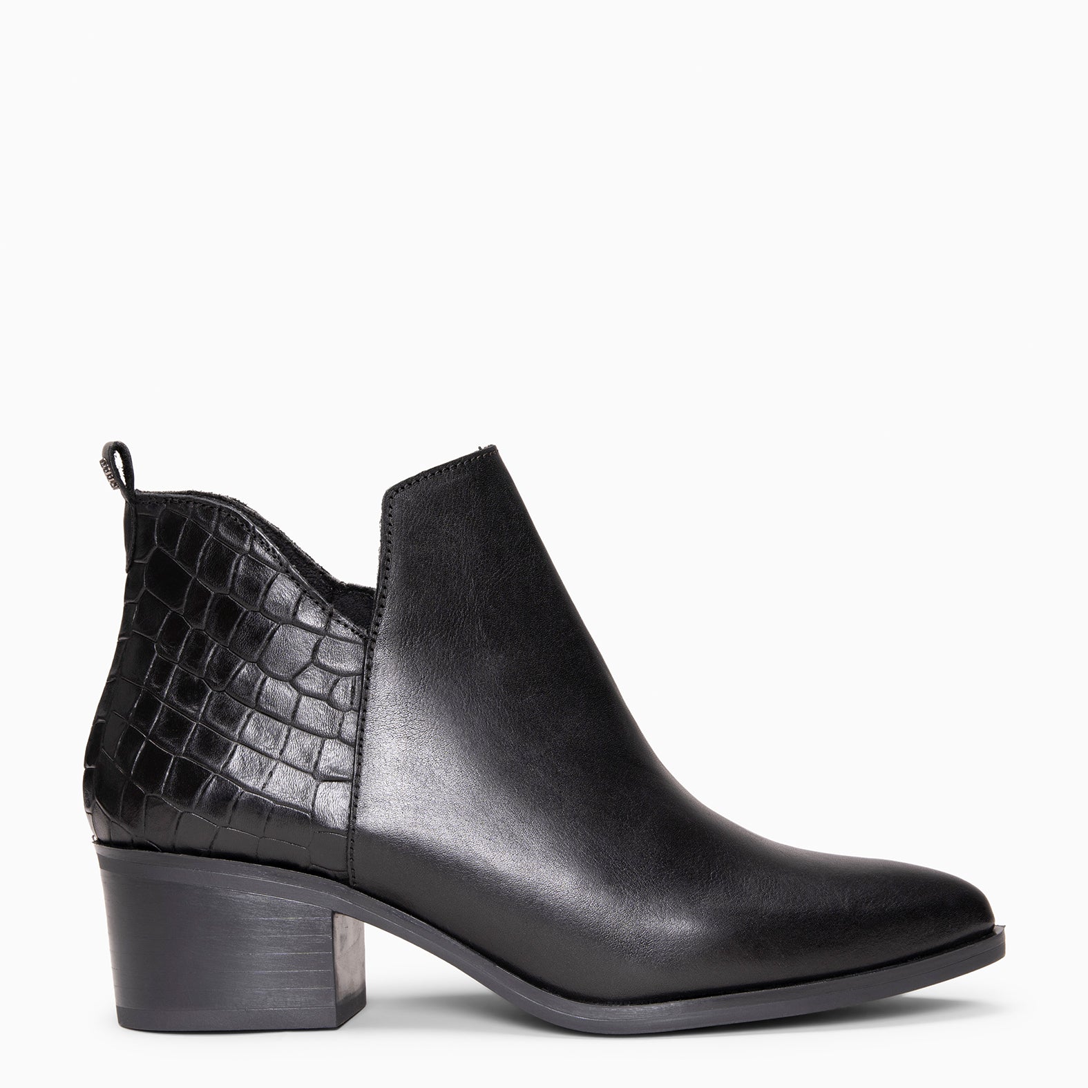SHELLY - Botas baixas com elástico em PRETO
