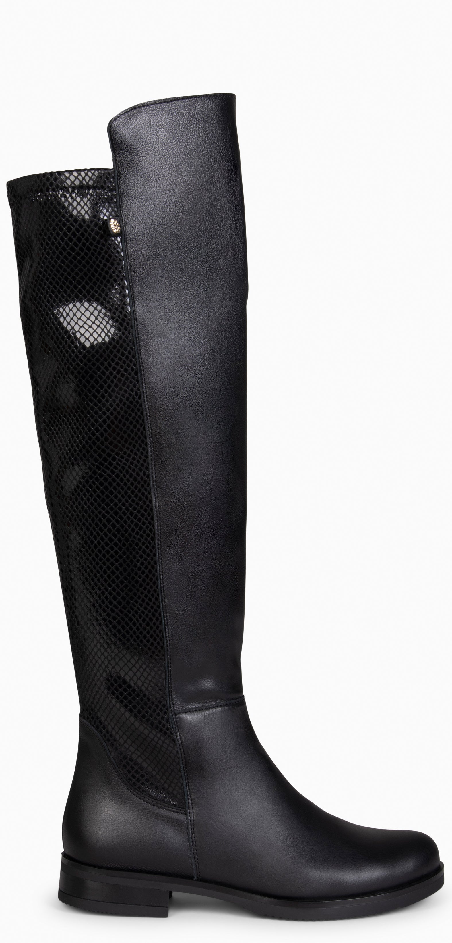 LIA - Bota alta de piel SERPIENTE - miMaO ®
