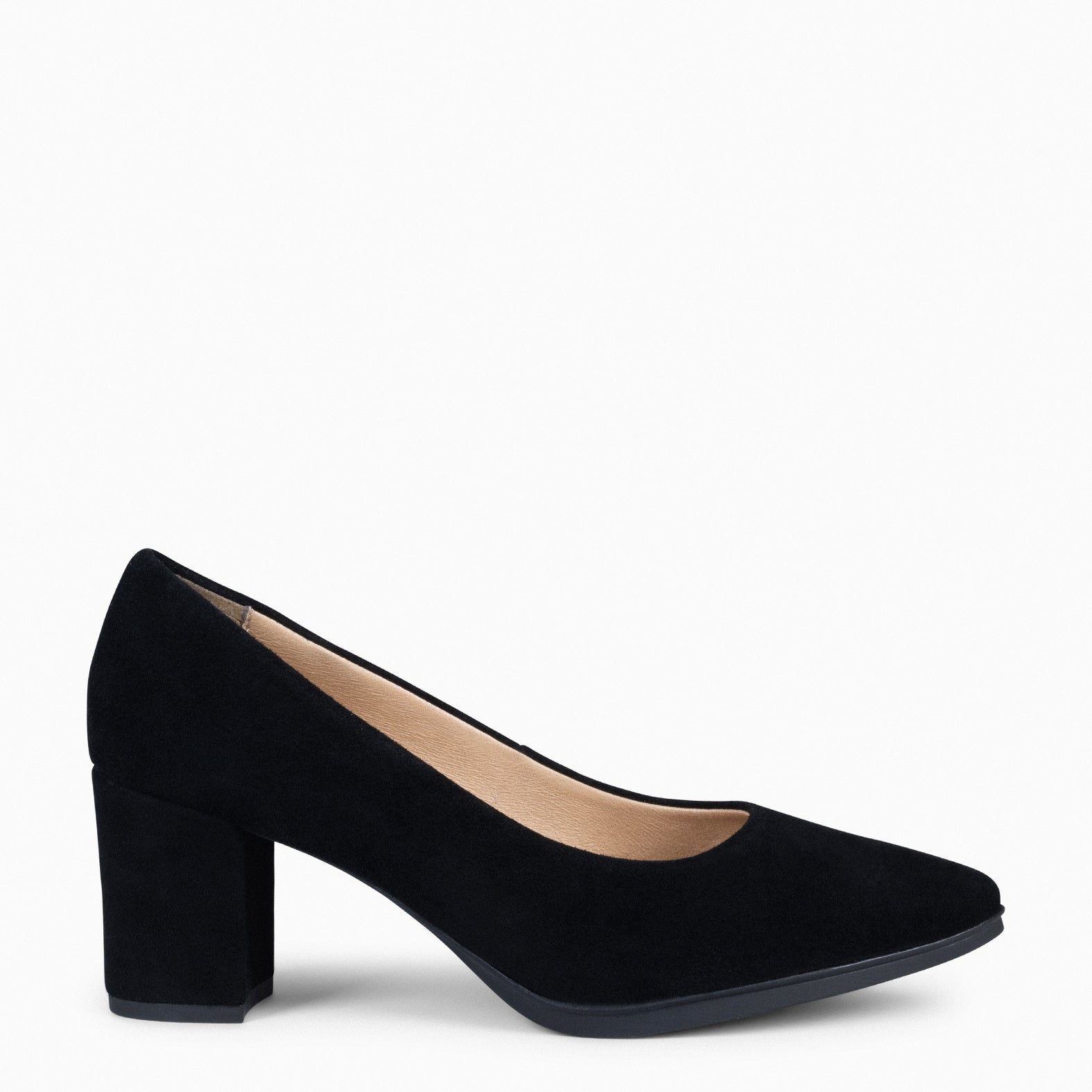 URBAN S - Zapato de tacón medio ante NEGRO - miMaO ®
