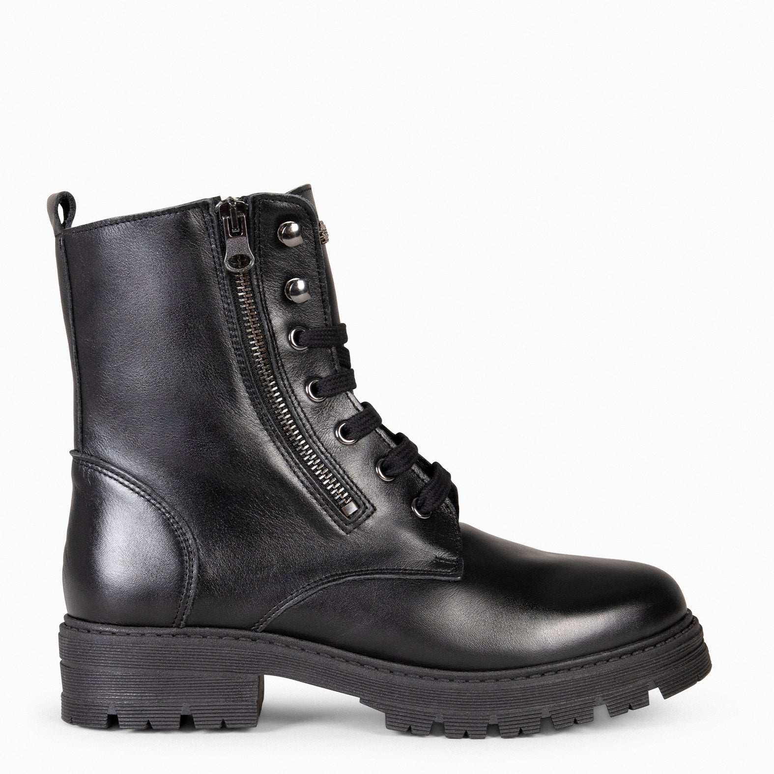 MILITAR – Botas militares de mujer NEGRO - miMaO ®