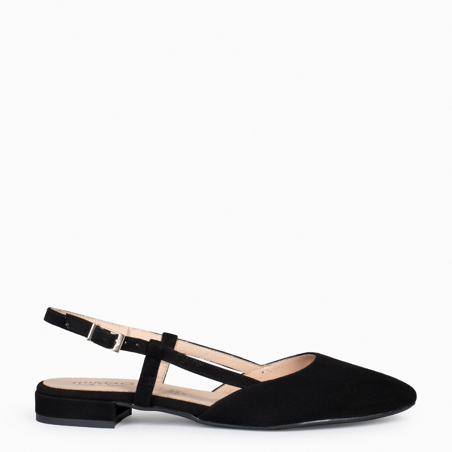 BRUNCH – Zapatos Planos Destalonados NEGRO - miMaO ®