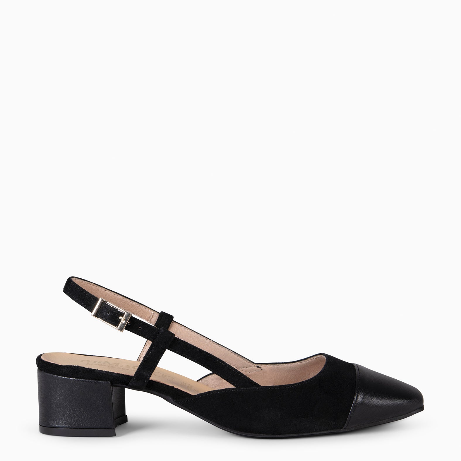 AUDREY - Zapatos destalonados con puntera NEGRO - miMaO ®