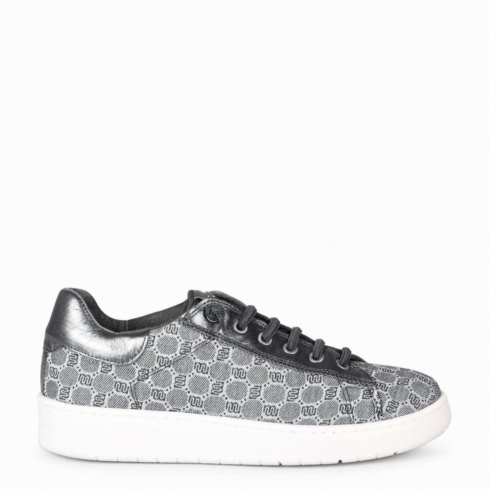 TOULOUSE - Zapatillas cordones elásticos NEGROPLOMO - miMaO ®